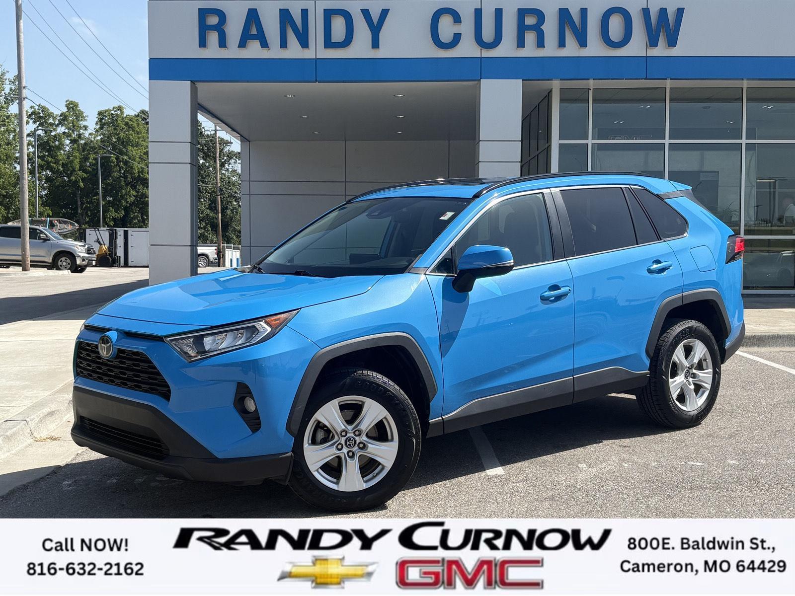 Blue Flame 2019 Toyota RAV4 SUV / Crossover Front-Wheel Drive 8-Speed Automatic