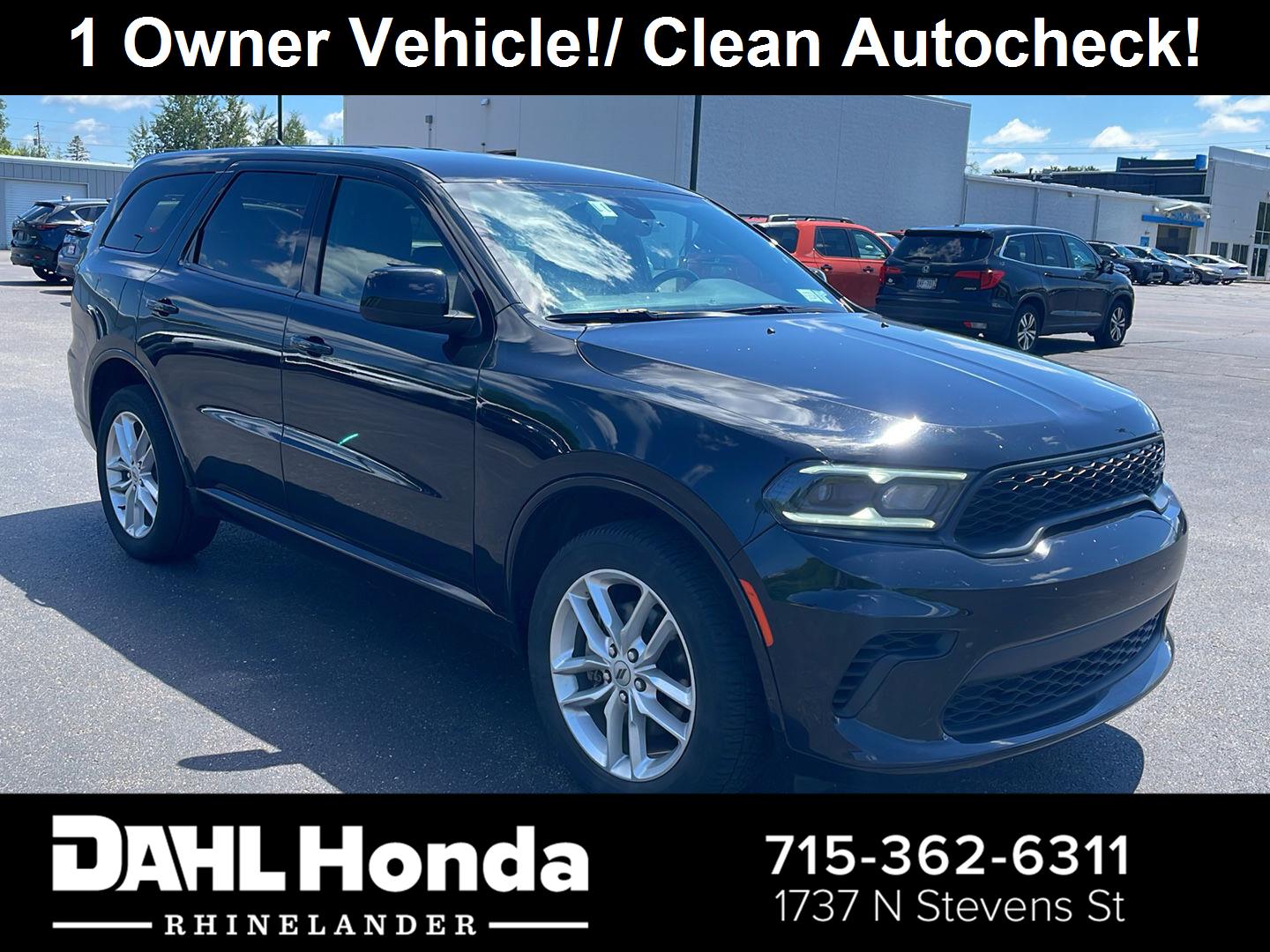 DB Black Clearcoat 2023 Dodge Durango SUV / Crossover All-Wheel Drive 8-Speed Automatic