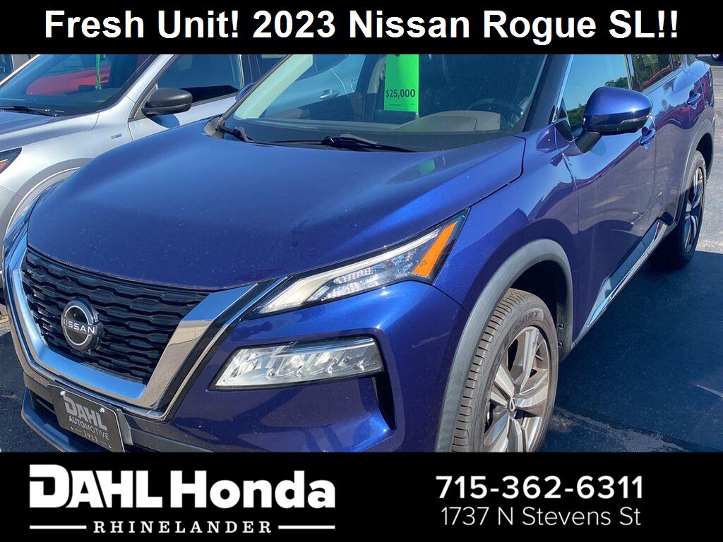 Caspian Blue Metallic 2023 Nissan Rogue SUV / Crossover All-Wheel Drive Continuously Variable Transmission