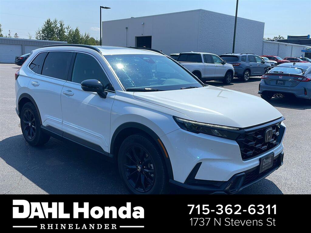 Platinum White Pearl 2025 Honda CR-V Hybrid SUV / Crossover All-Wheel Drive 1-Speed Dual Clutch