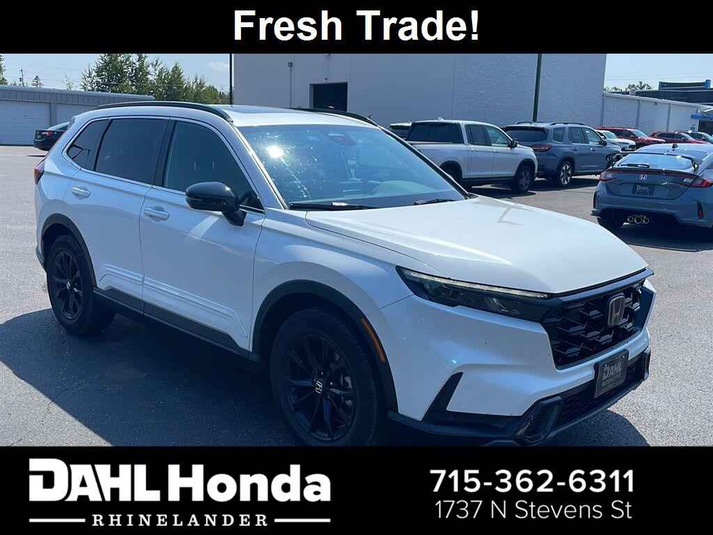 Platinum White Pearl 2025 Honda CR-V Hybrid SUV / Crossover All-Wheel Drive 1-Speed Dual Clutch
