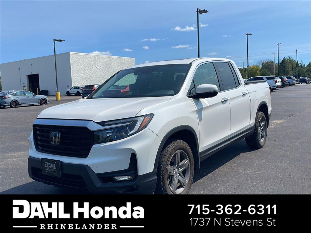 Platinum White Pearl 2023 Honda Ridgeline Pickup Truck All-Wheel Drive 9-Speed Automatic