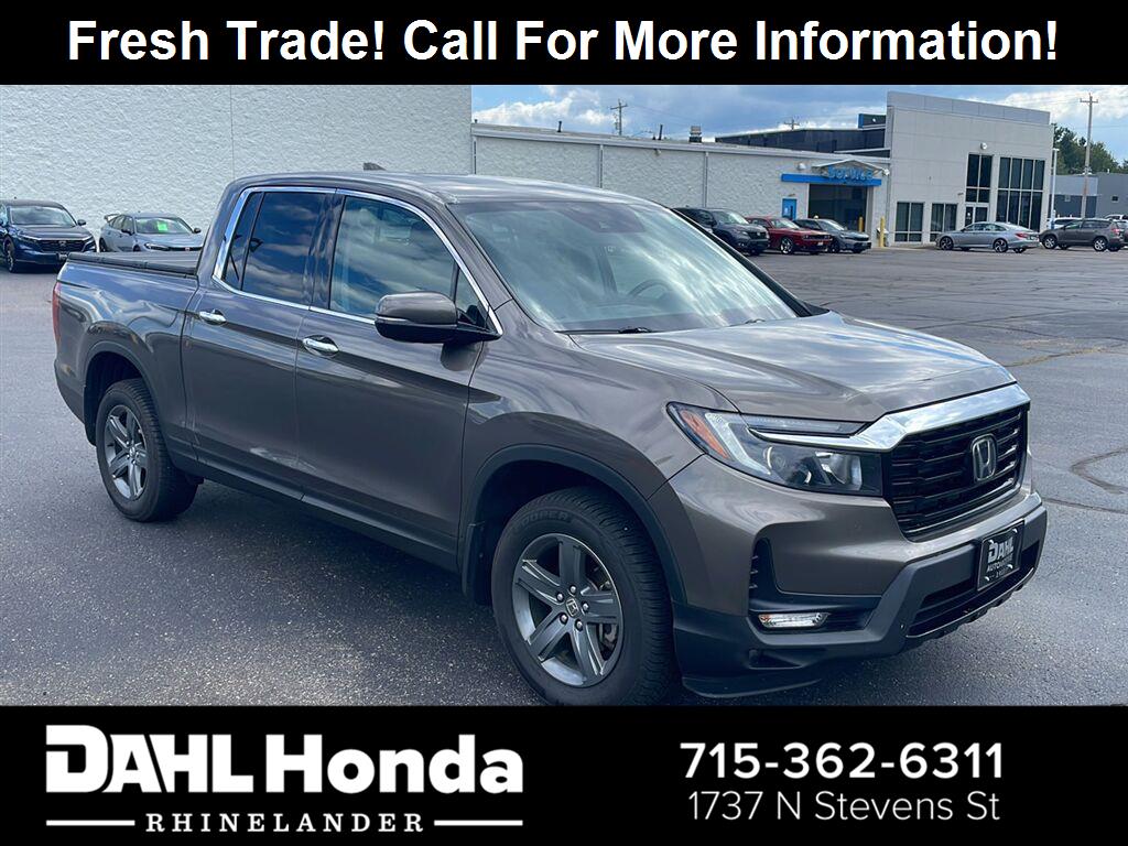 Pacific Pewter Metallic 2023 Honda Ridgeline Pickup Truck All-Wheel Drive 9-Speed Automatic