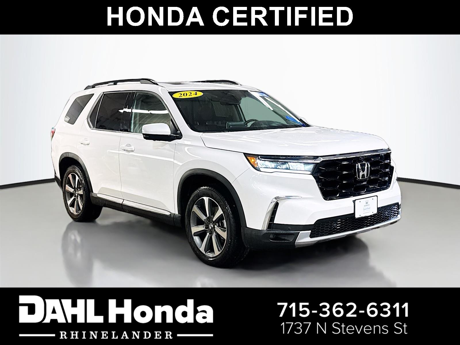 Platinum White Pearl 2024 Honda Pilot Elite AWD SUV / Crossover All-Wheel Drive Automatic