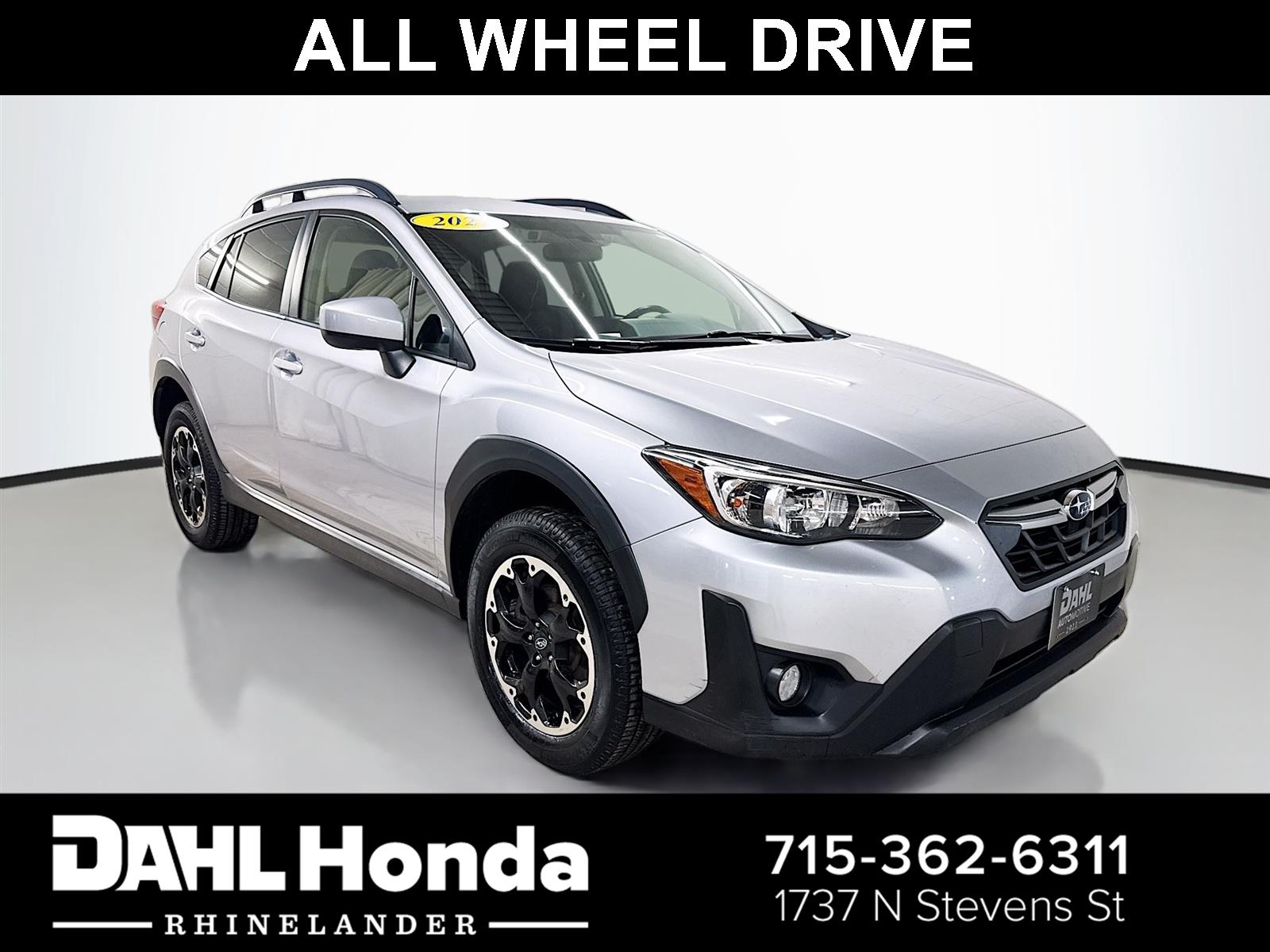 Ice Silver Metallic 2021 Subaru Crosstrek Premium AWD SUV / Crossover All-Wheel Drive Continuously Variable Transmission