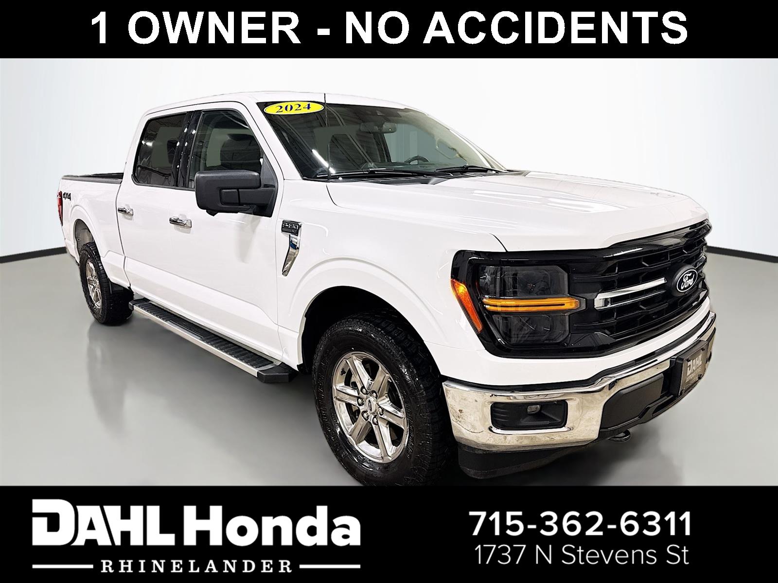Oxford White 2024 Ford F-150 XLT SuperCrew 4WD Pickup Truck Four-Wheel Drive Automatic