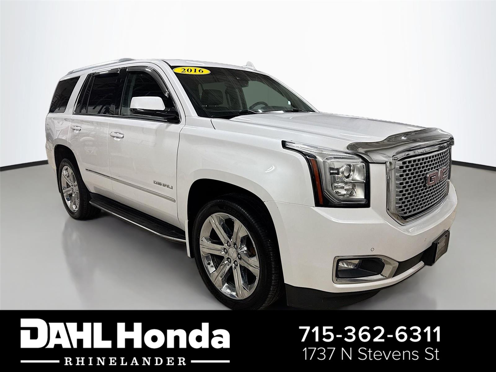White Frost Tricoat 2016 GMC Yukon Denali 4WD SUV / Crossover Four-Wheel Drive 8-Speed Automatic