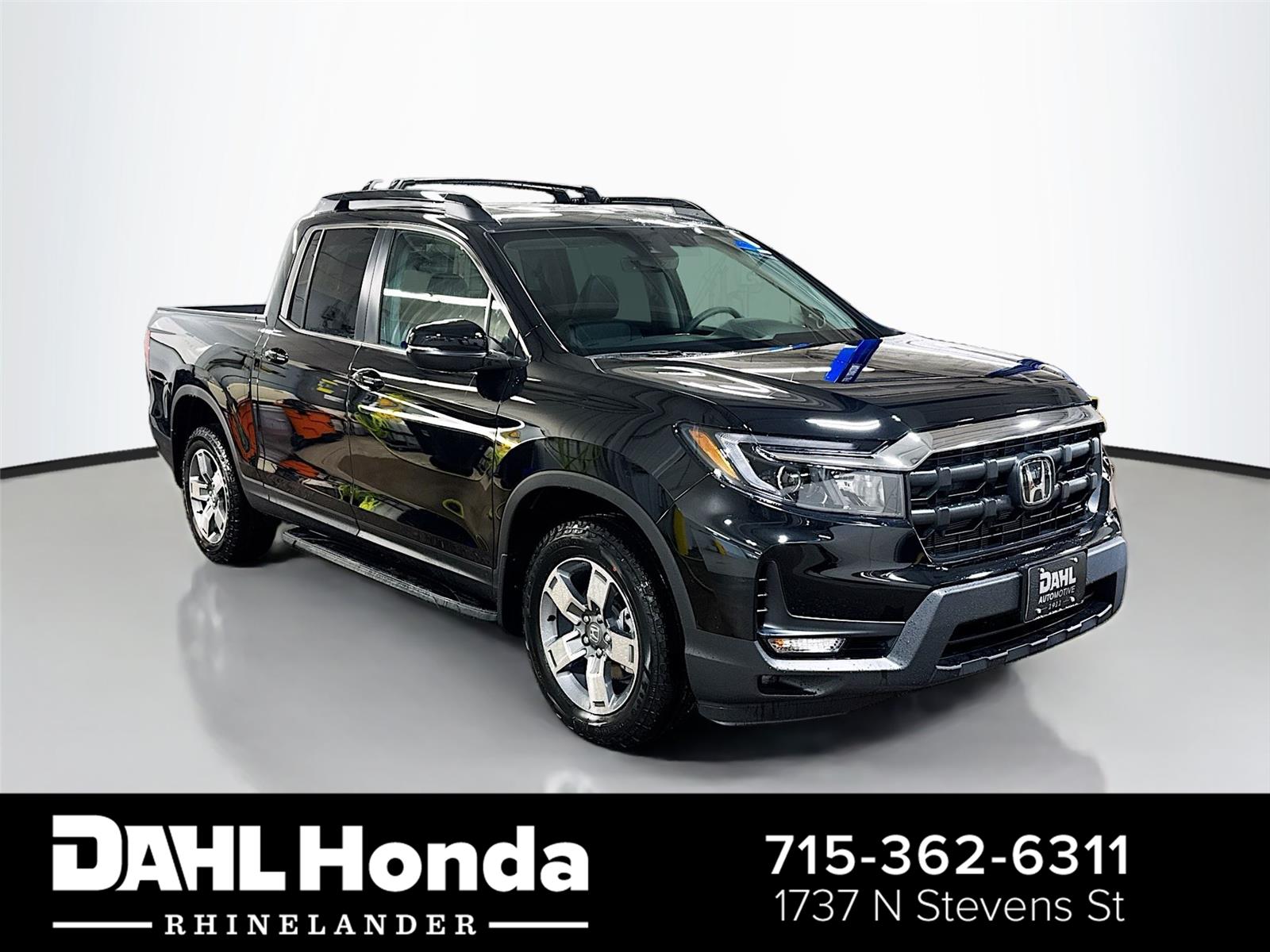 Crystal Black Pearl 2026 Honda Ridgeline RTL AWD Pickup Truck All-Wheel Drive 9-Speed Automatic