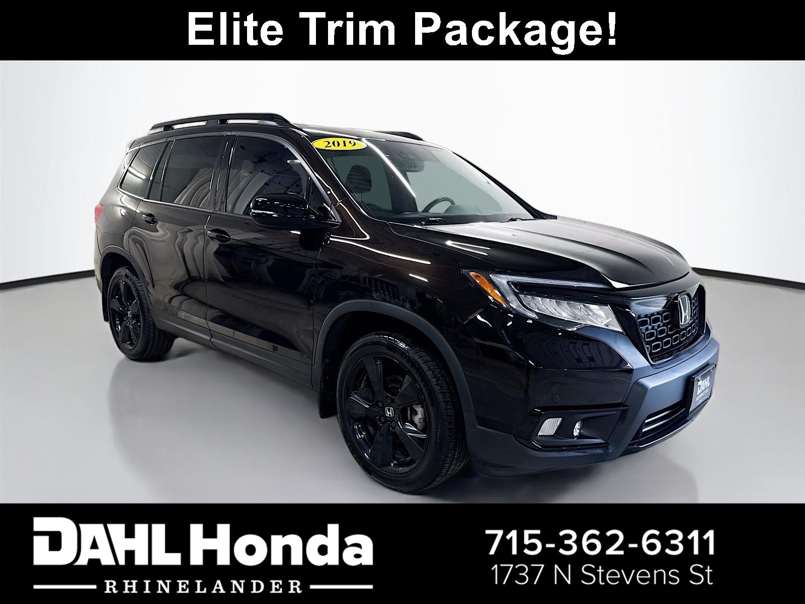 Black Copper Pearl 2019 Honda Passport SUV / Crossover All-Wheel Drive 9-Speed Automatic