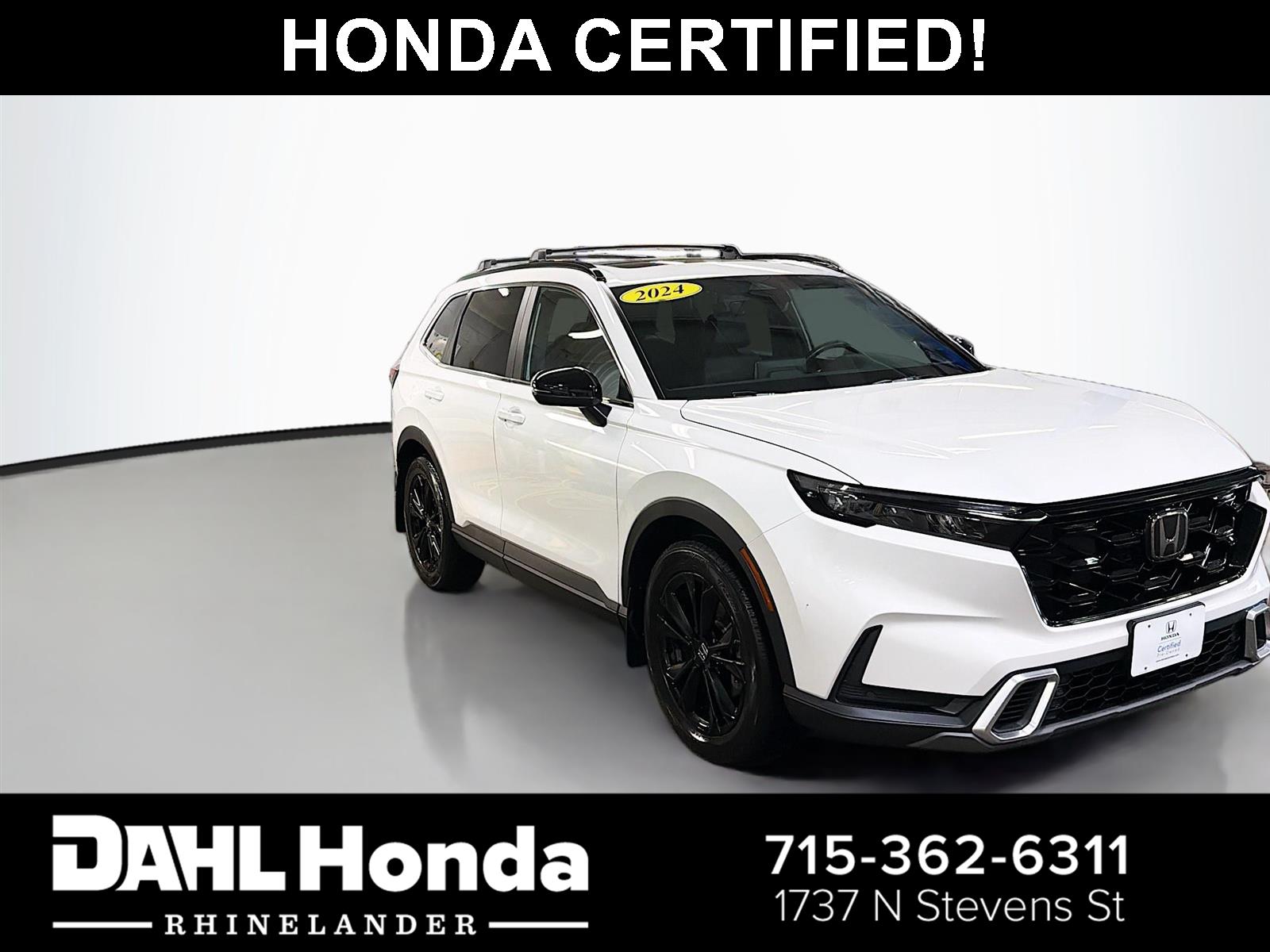 Platinum White Pearl 2024 Honda CR-V Hybrid SUV / Crossover All-Wheel Drive 1-Speed Dual Clutch