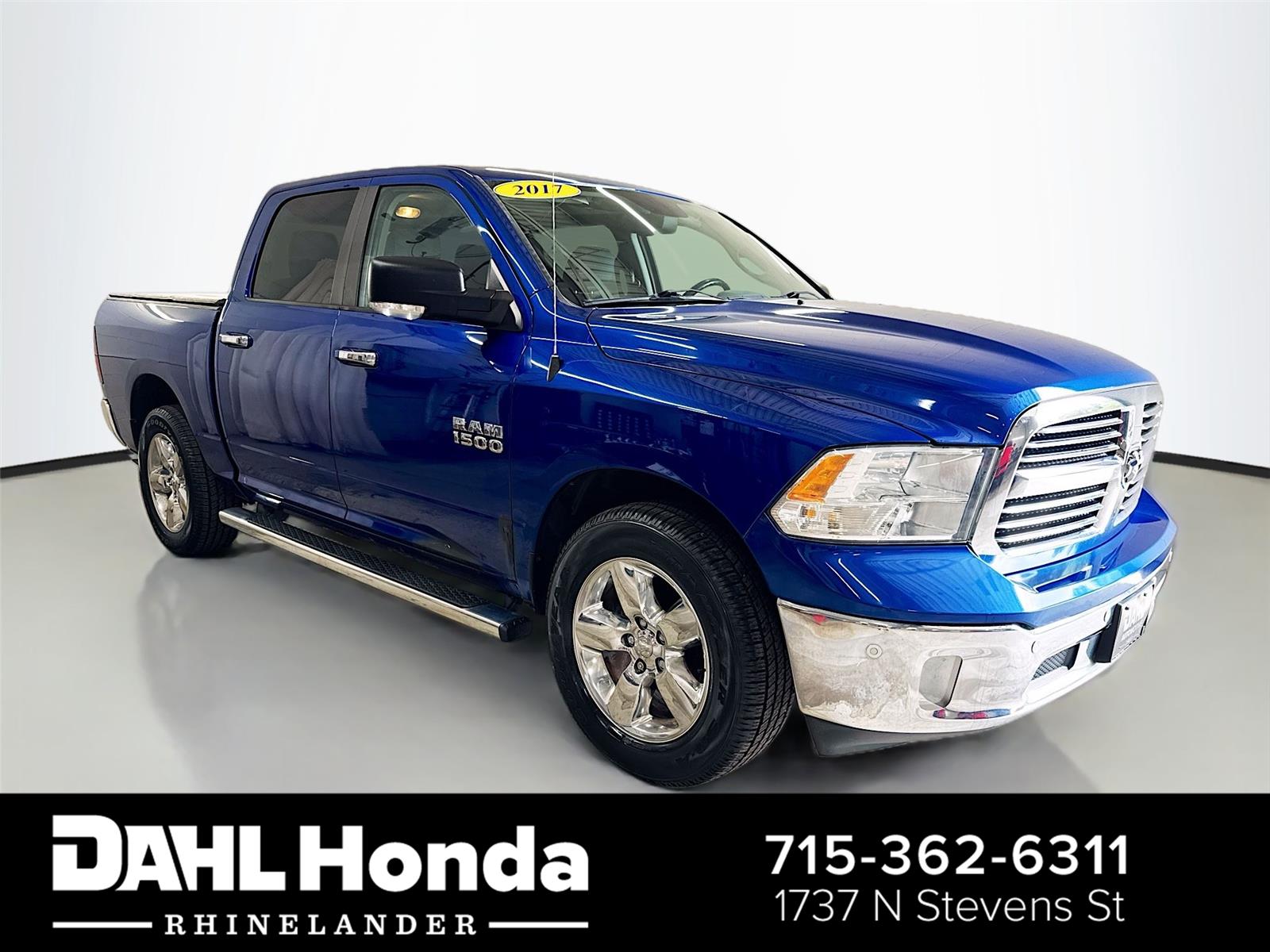 Blue Streak Pearlcoat 2017 RAM 1500 Pickup Truck Four-Wheel Drive 8-Speed Automatic