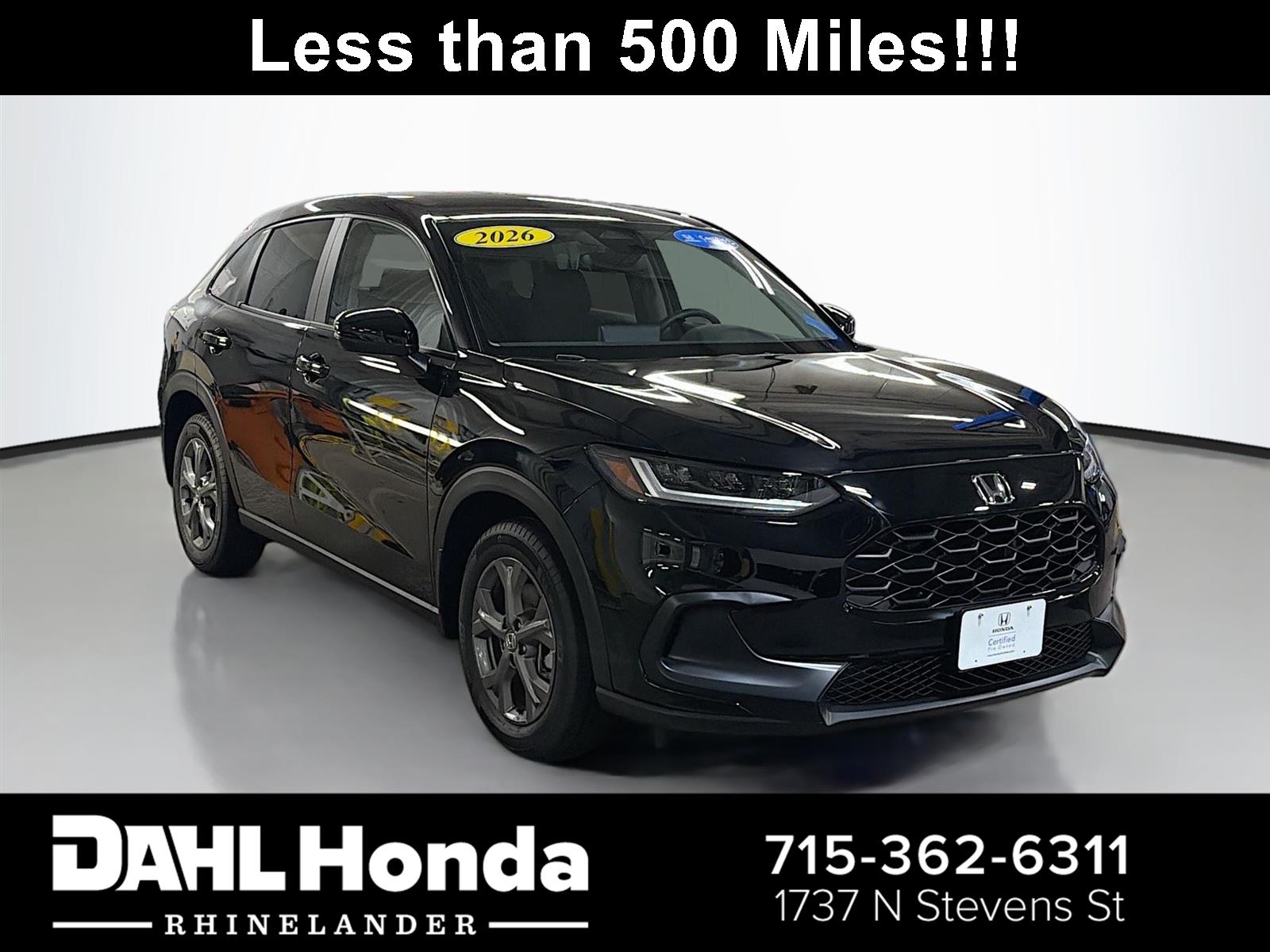 Crystal Black Pearl 2026 Honda HR-V SUV / Crossover All-Wheel Drive Continuously Variable Transmission