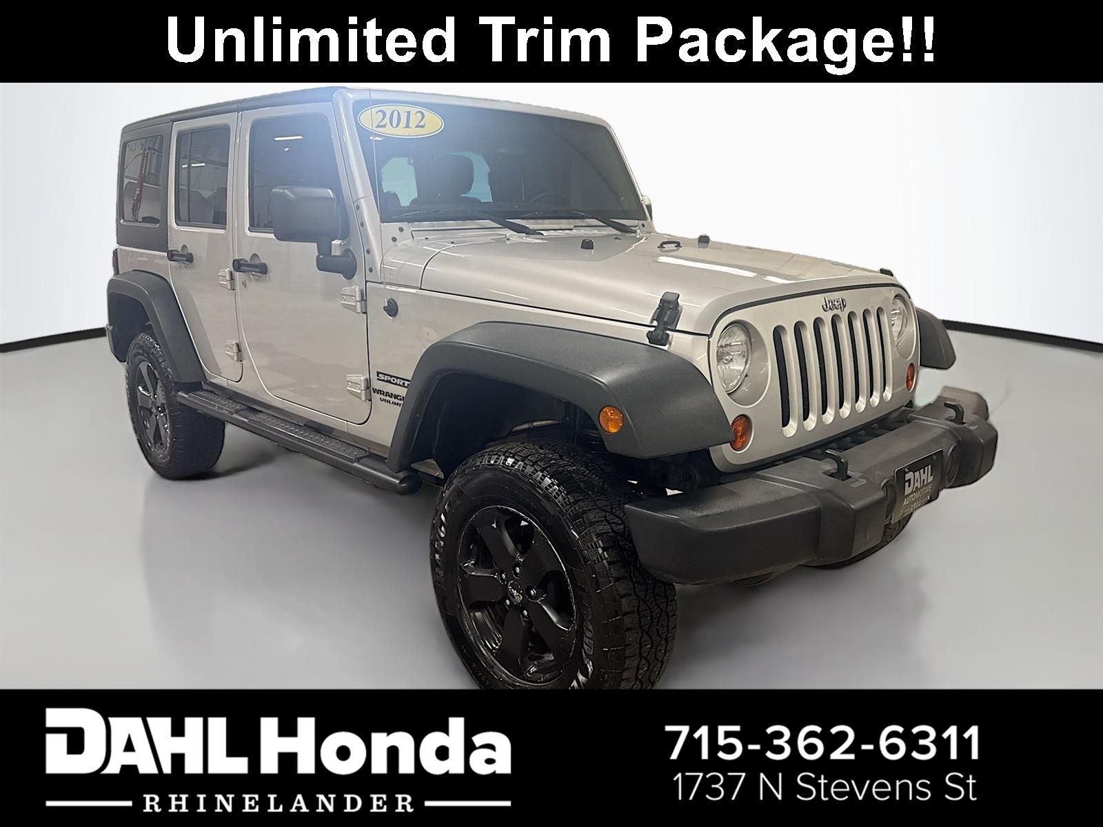 Bright Silver Metallic 2012 Jeep Wrangler SUV / Crossover Four-Wheel Drive 6-Speed Manual