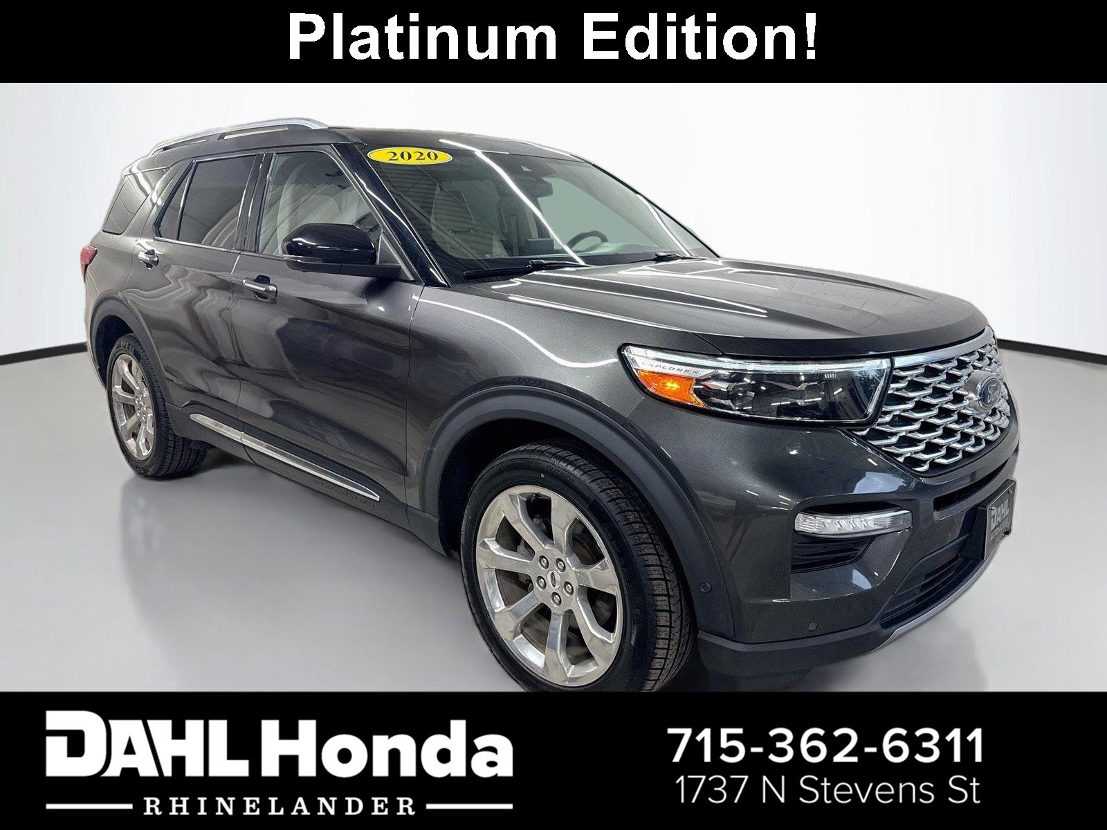 Gray (Magnetic Metallic) 2020 Ford Explorer SUV / Crossover All-Wheel Drive Automatic