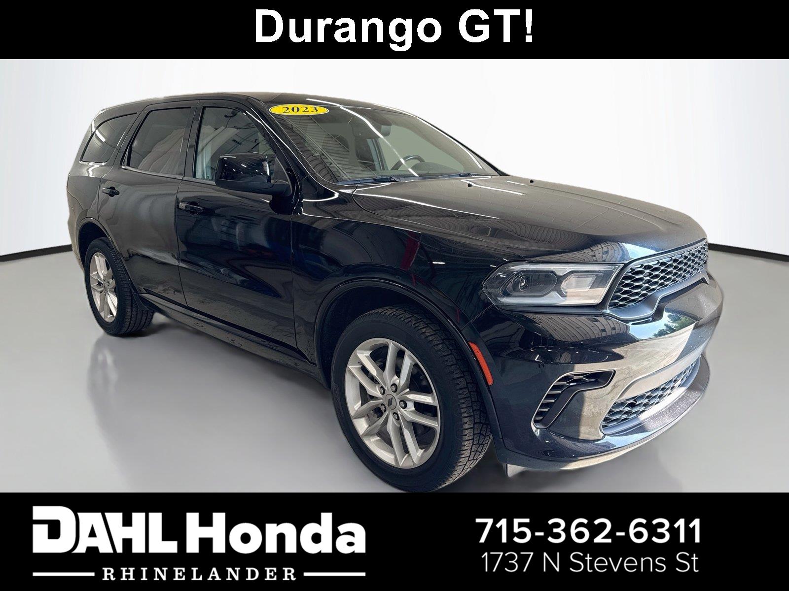 DB Black Clearcoat 2023 Dodge Durango SUV / Crossover All-Wheel Drive 8-Speed Automatic