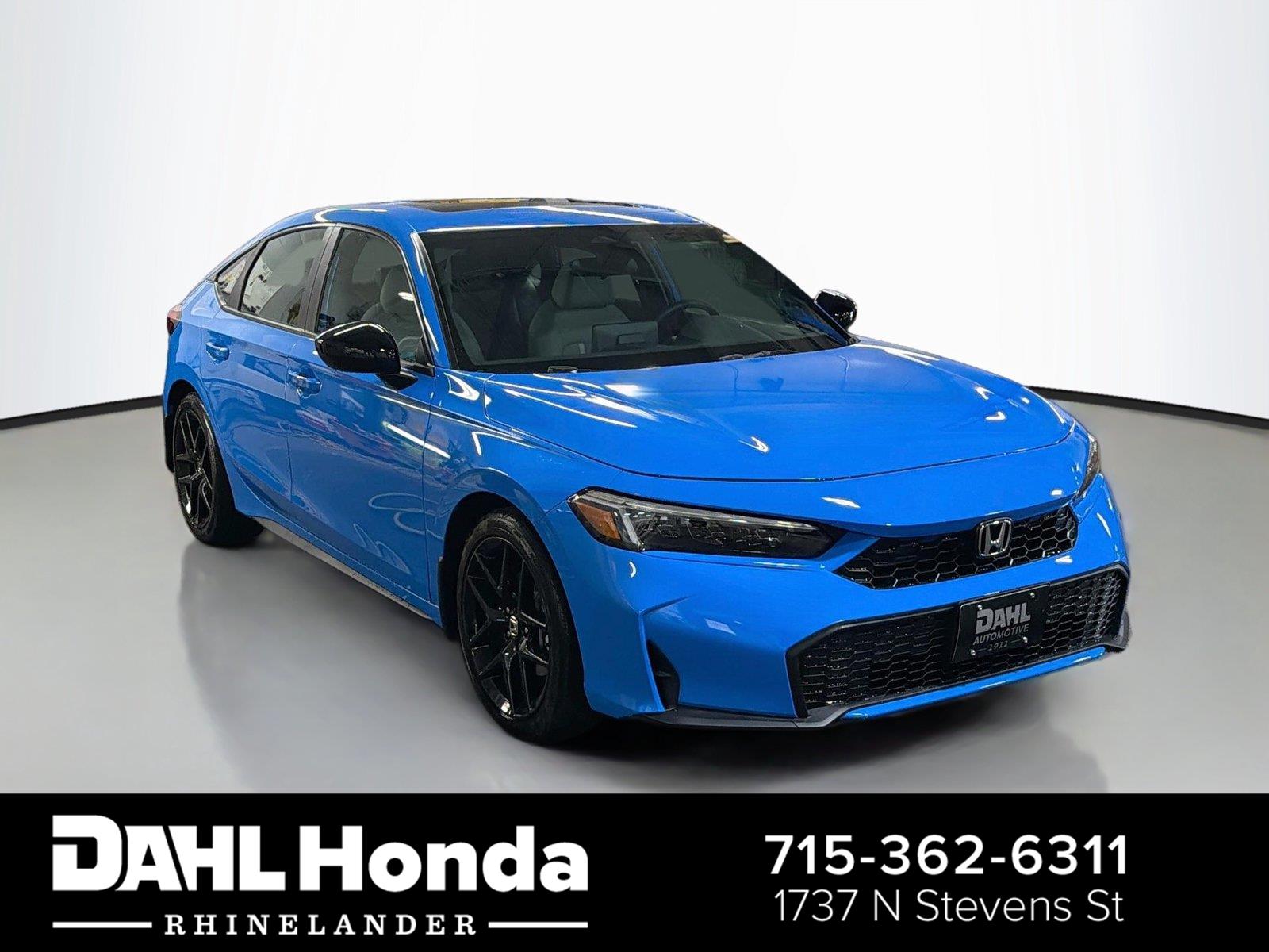 Boost Blue Pearl 2026 Honda Civic Hybrid Hatchback Front-Wheel Drive 1-Speed Dual Clutch