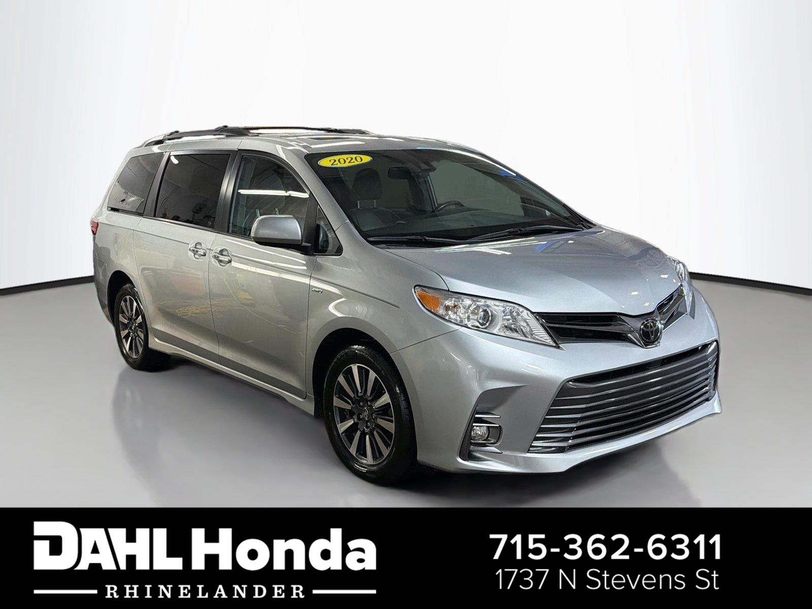 Celestial Silver Metallic 2020 Toyota Sienna Minivan All-Wheel Drive Automatic