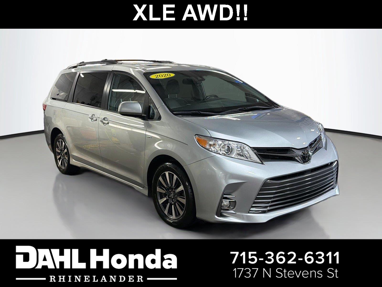  2020 Toyota Sienna XLE 7-Passenger AWD   