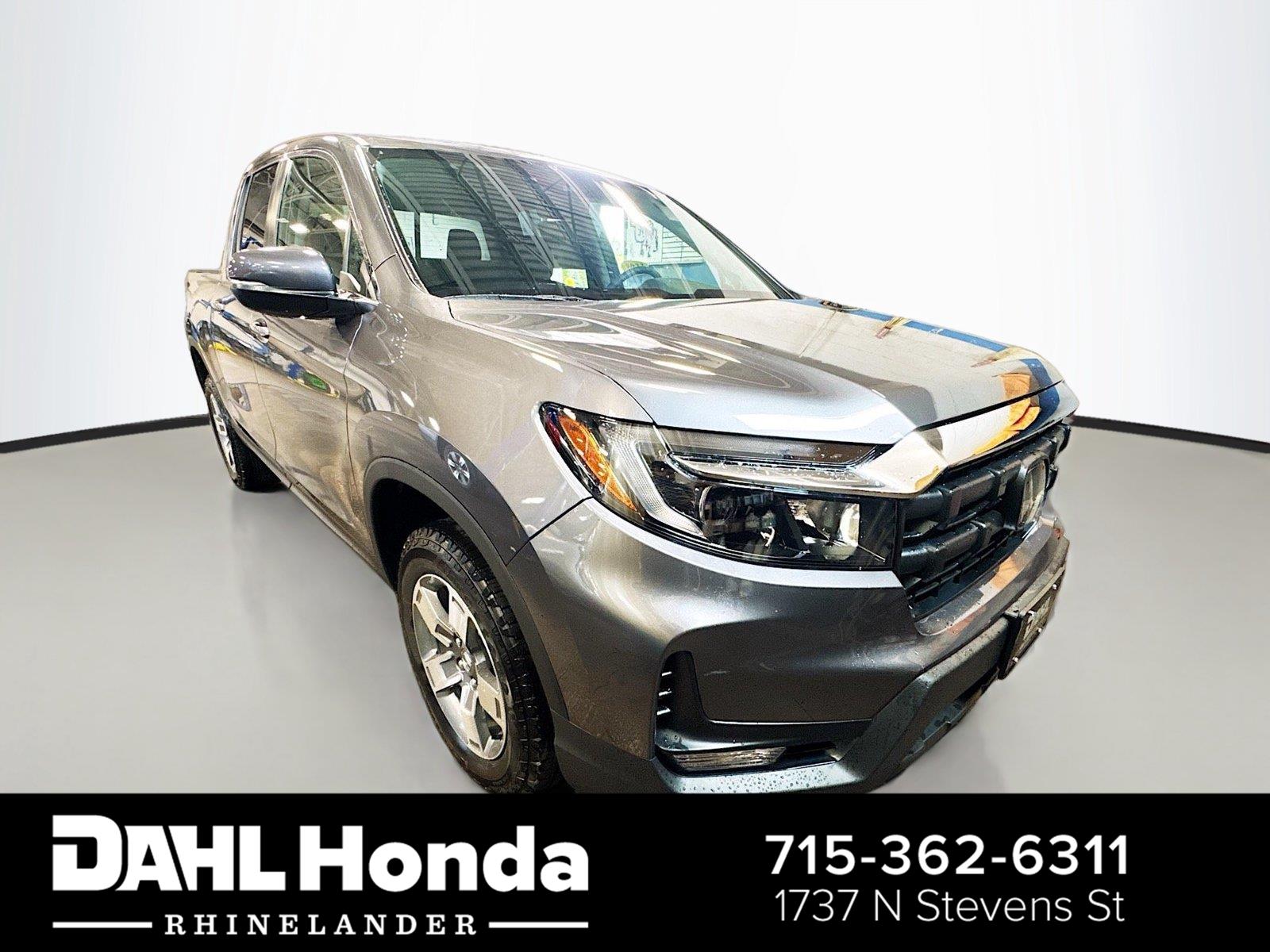 Gray (Modern Steel Metallic) 2026 Honda Ridgeline Pickup Truck All-Wheel Drive 9-Speed Automatic
