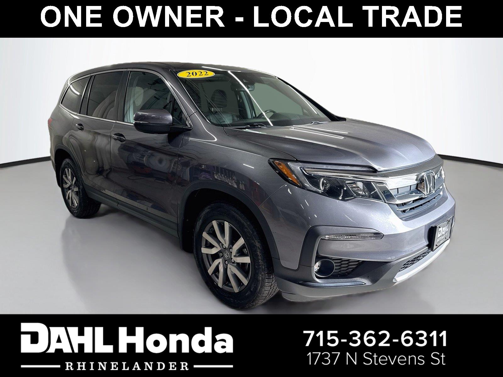 Gray (Modern Steel Metallic) 2022 Honda Pilot SUV / Crossover All-Wheel Drive Automatic