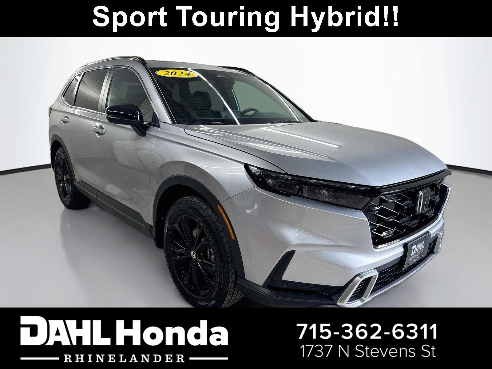 Lunar Silver Metallic 2024 Honda CR-V Hybrid SUV / Crossover All-Wheel Drive Continuously Variable Transmission