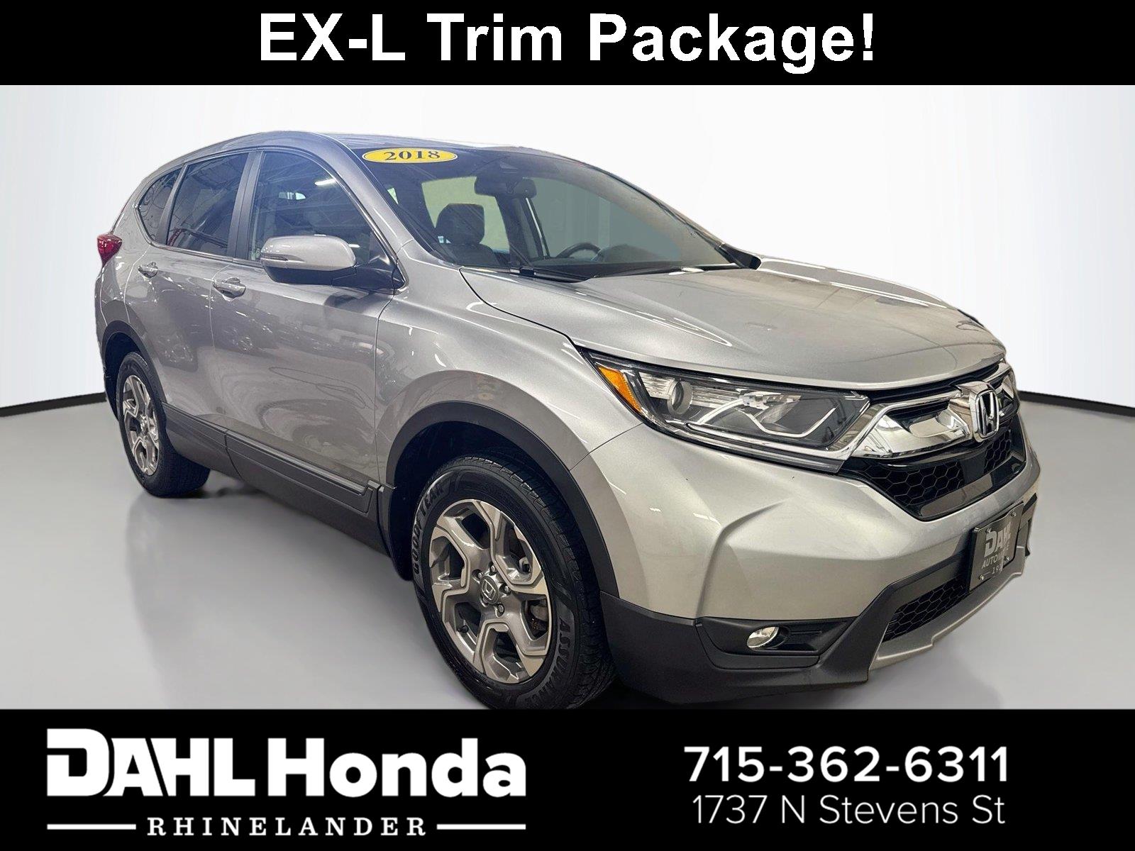 Lunar Silver Metallic 2018 Honda CR-V SUV / Crossover All-Wheel Drive Continuously Variable Transmission