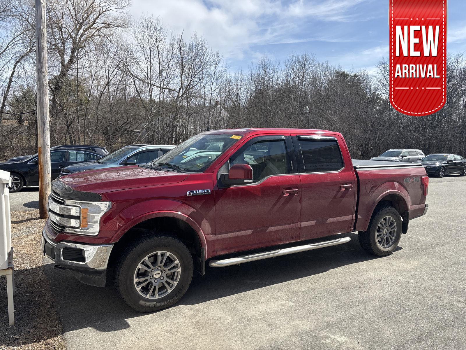 Ruby Red Metallic Tinted Clearcoat 2019 Ford F-150 Lariat SuperCrew 4WD Pickup Truck Four-Wheel Drive Automatic