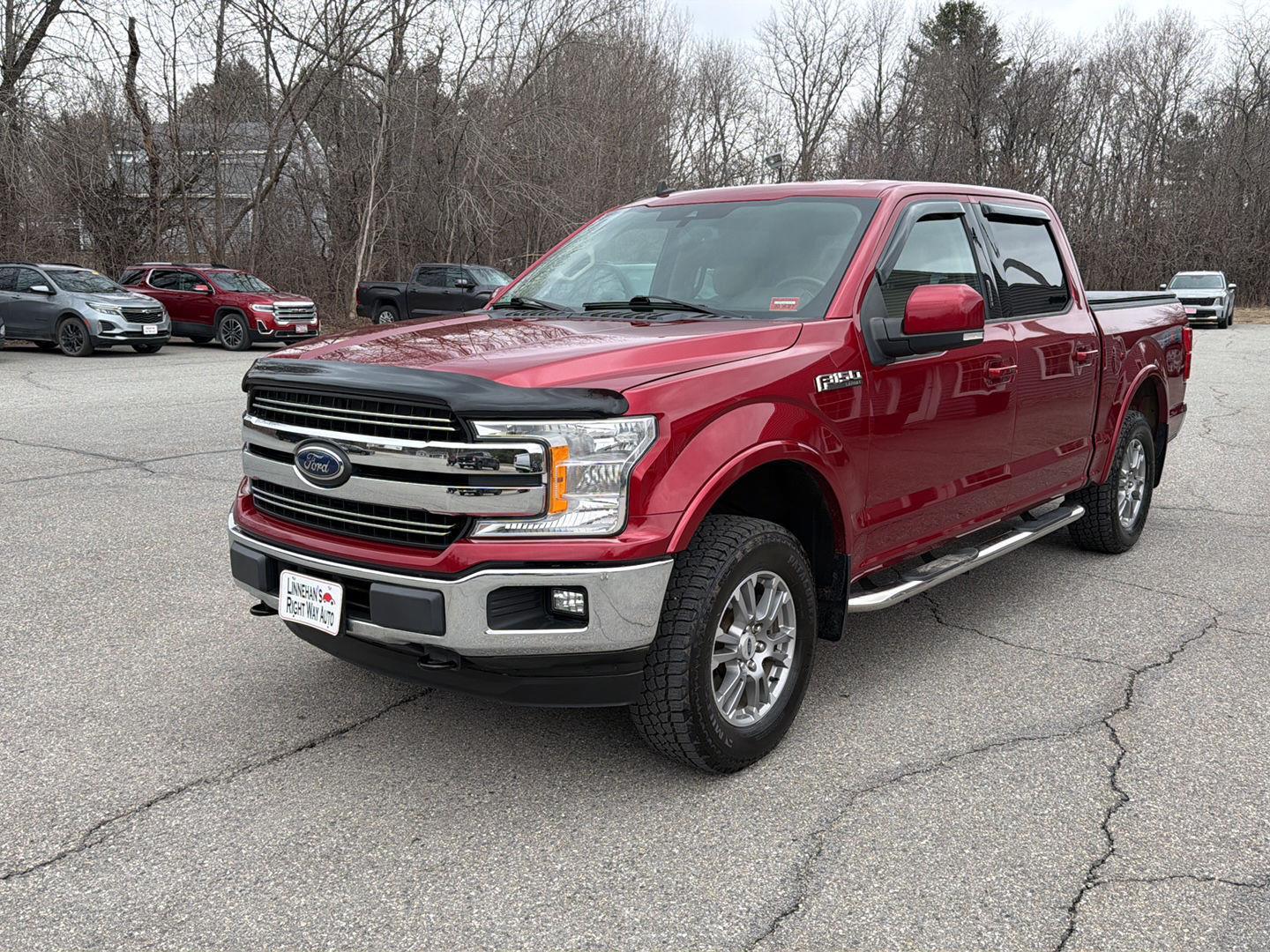 Ruby Red Metallic Tinted Clearcoat 2019 Ford F-150 Lariat SuperCrew 4WD Pickup Truck Four-Wheel Drive Automatic