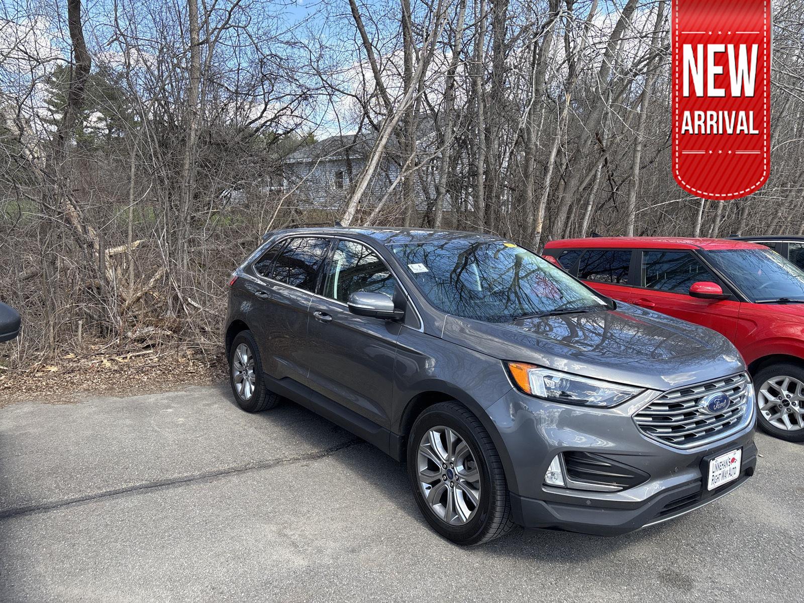 Carbonized Gray Metallic 2022 Ford Edge Titanium AWD SUV / Crossover All-Wheel Drive 8-Speed Automatic