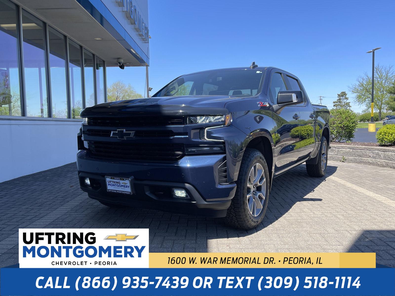 Northsky Blue Metallic 2022 Chevrolet Silverado 1500 RST Crew Cab 4WD Pickup Truck Four-Wheel Drive 8-Speed Automatic
