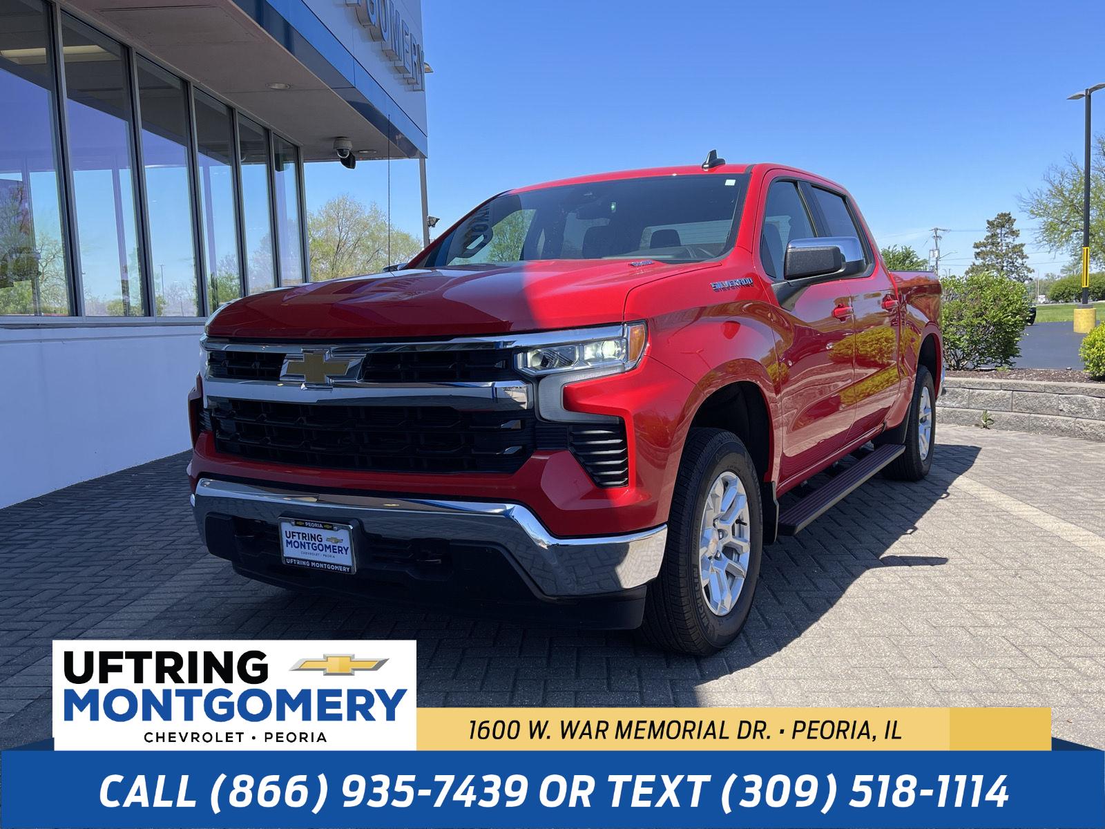 Red Hot 2025 Chevrolet Silverado 1500 Pickup Truck Four-Wheel Drive 8-Speed Automatic