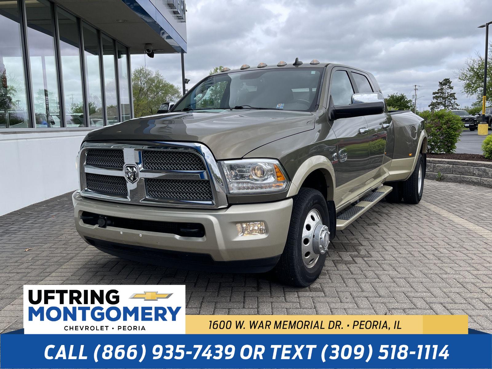 Prairie Pearlcoat 2014 RAM 3500 Laramie Longhorn Mega Cab DRW RWD Pickup Truck 4X2 6-Speed Automatic