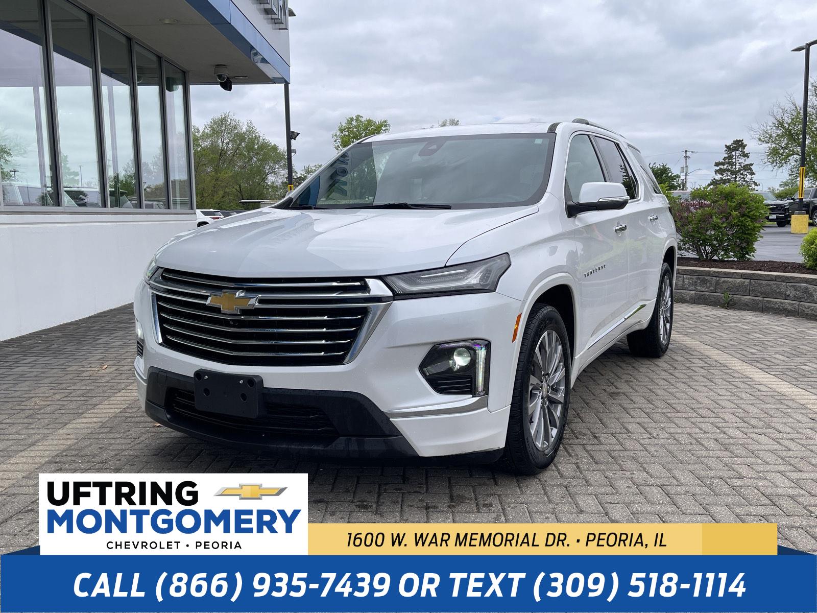 White (Iridescent Pearl Tricoat) 2023 Chevrolet Traverse SUV / Crossover Four-Wheel Drive 9-Speed Automatic