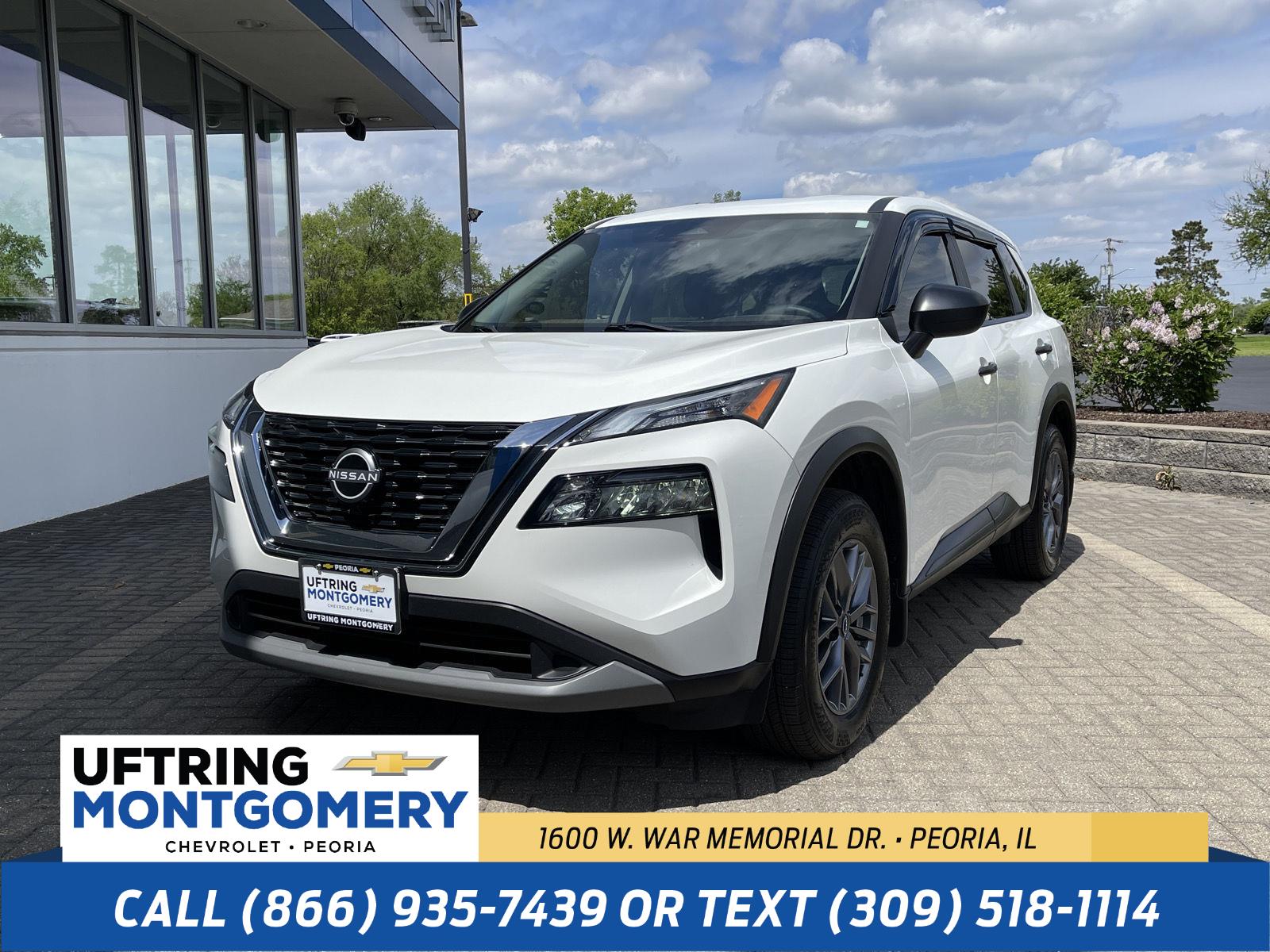 Glacier White 2023 Nissan Rogue SUV / Crossover Front-Wheel Drive Continuously Variable Transmission