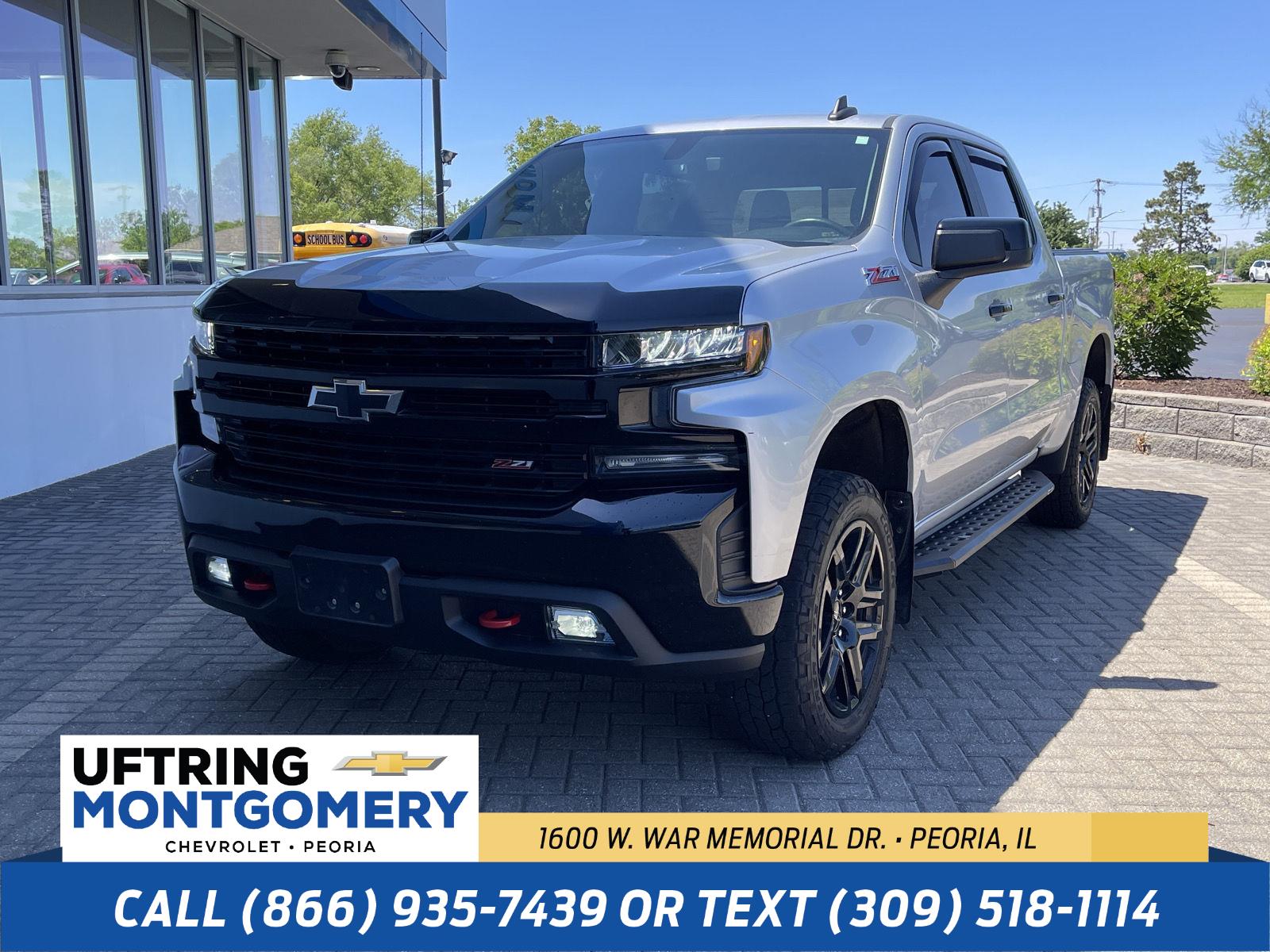 Silver Ice Metallic 2021 Chevrolet Silverado 1500 Pickup Truck Four-Wheel Drive Automatic
