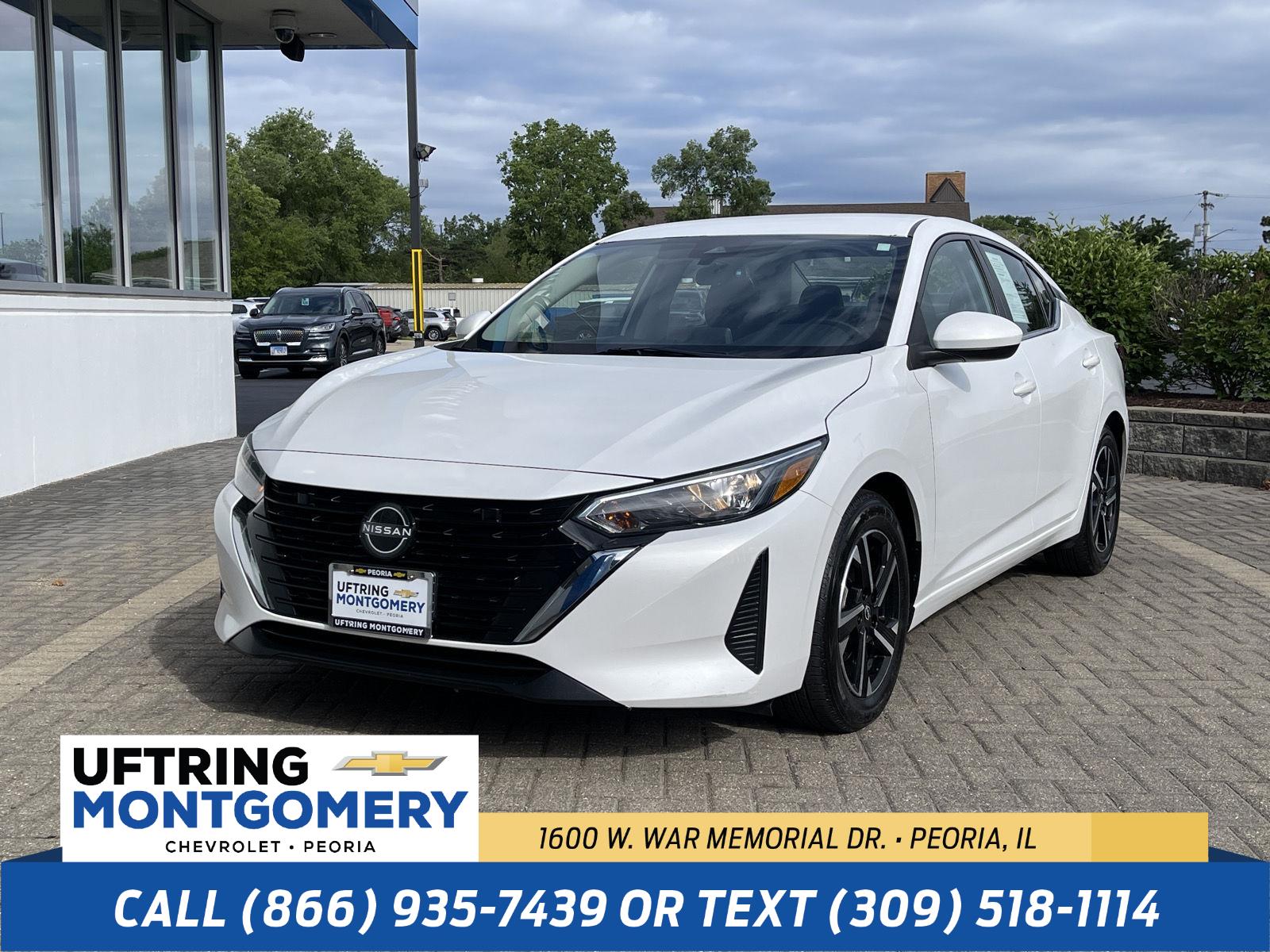 Aspen White Tricoat 2024 Nissan Sentra Sedan Front-Wheel Drive Continuously Variable Transmission
