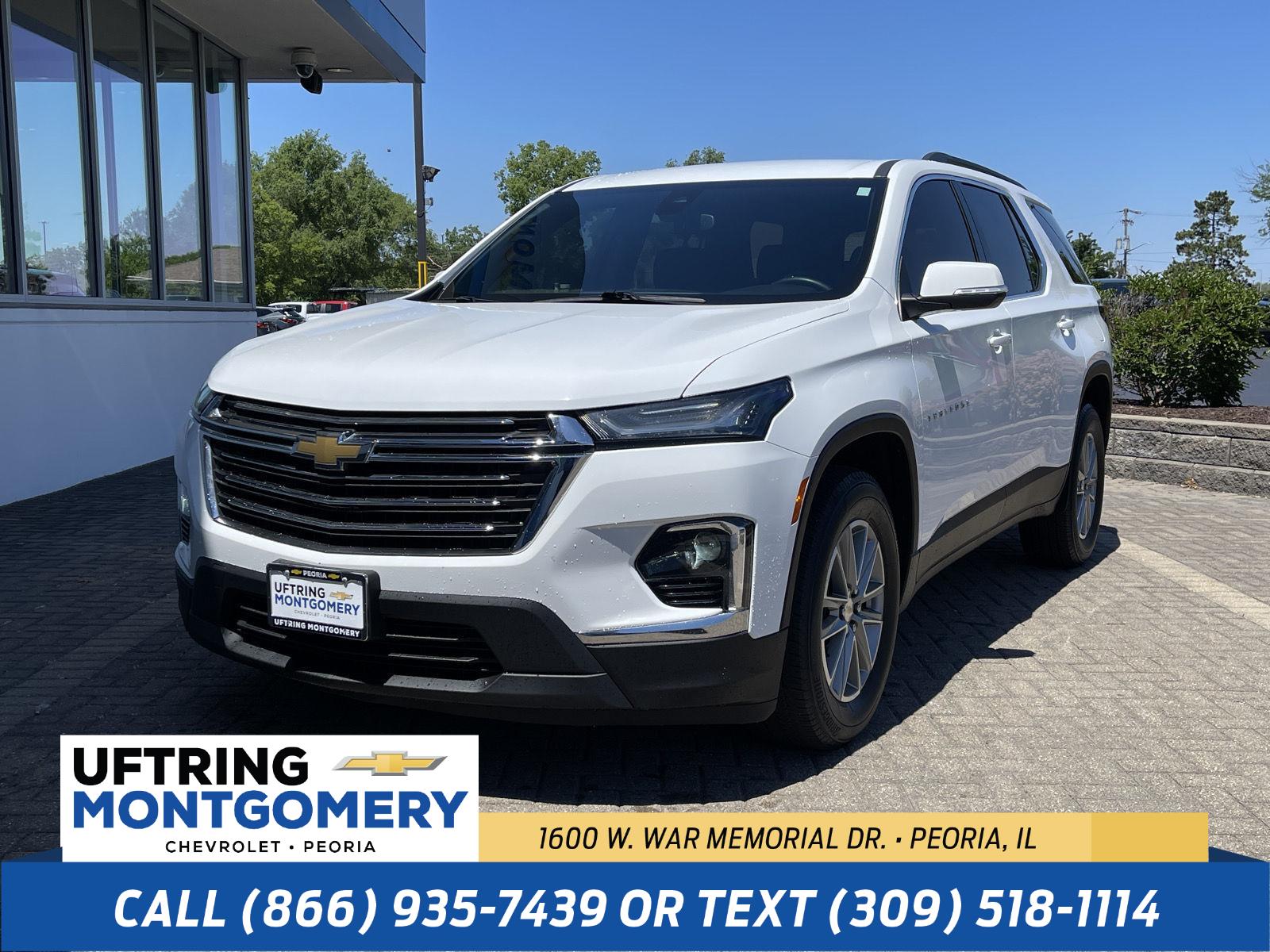 Summit White 2023 Chevrolet Traverse SUV / Crossover Front-Wheel Drive 9-Speed Automatic