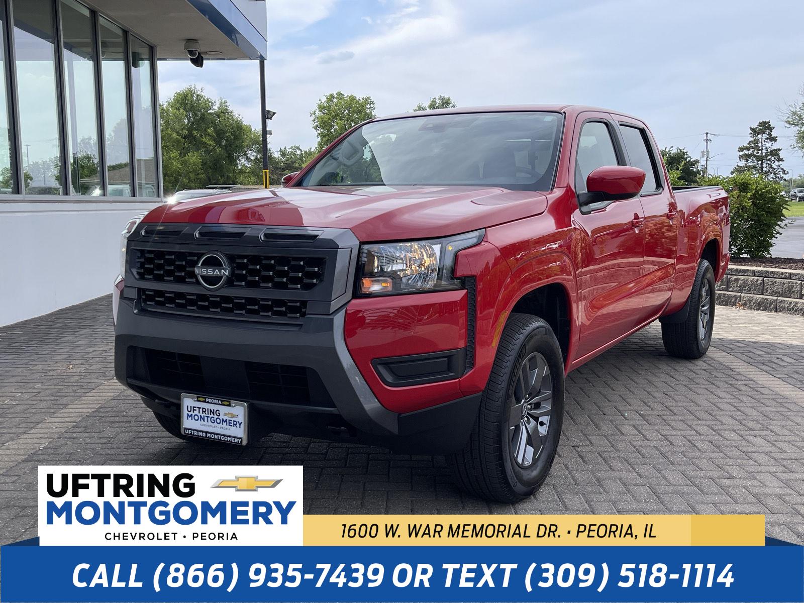 Red Alert 2025 Nissan Frontier SV Crew Cab LB 4WD Pickup Truck Four-Wheel Drive Automatic