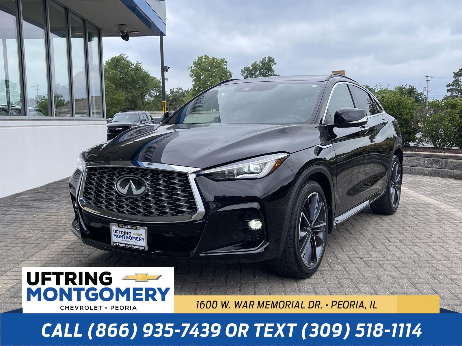 Black Obsidian 2025 INFINITI QX55 SUV / Crossover All-Wheel Drive Continuously Variable Transmission