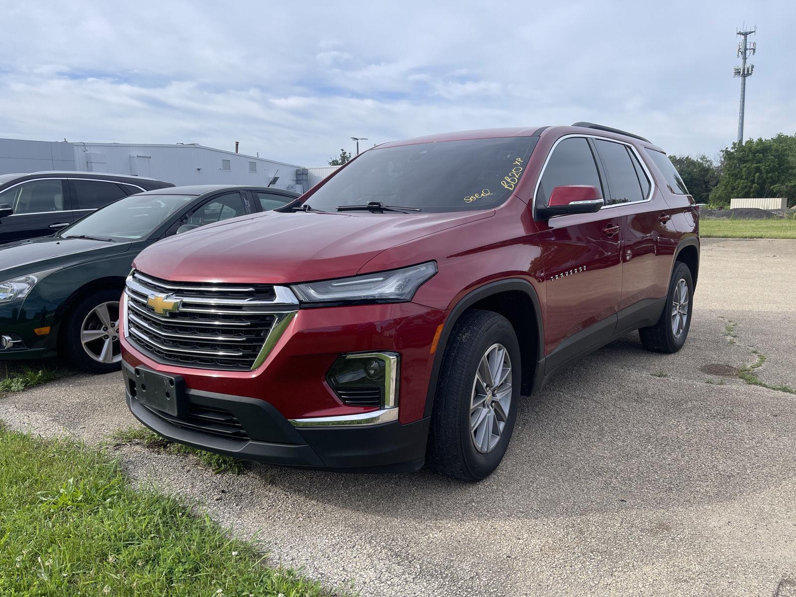 CHERRY RED TINT 2022 Chevrolet Traverse LT Cloth AWD SUV / Crossover Four-Wheel Drive 9-Speed Automatic