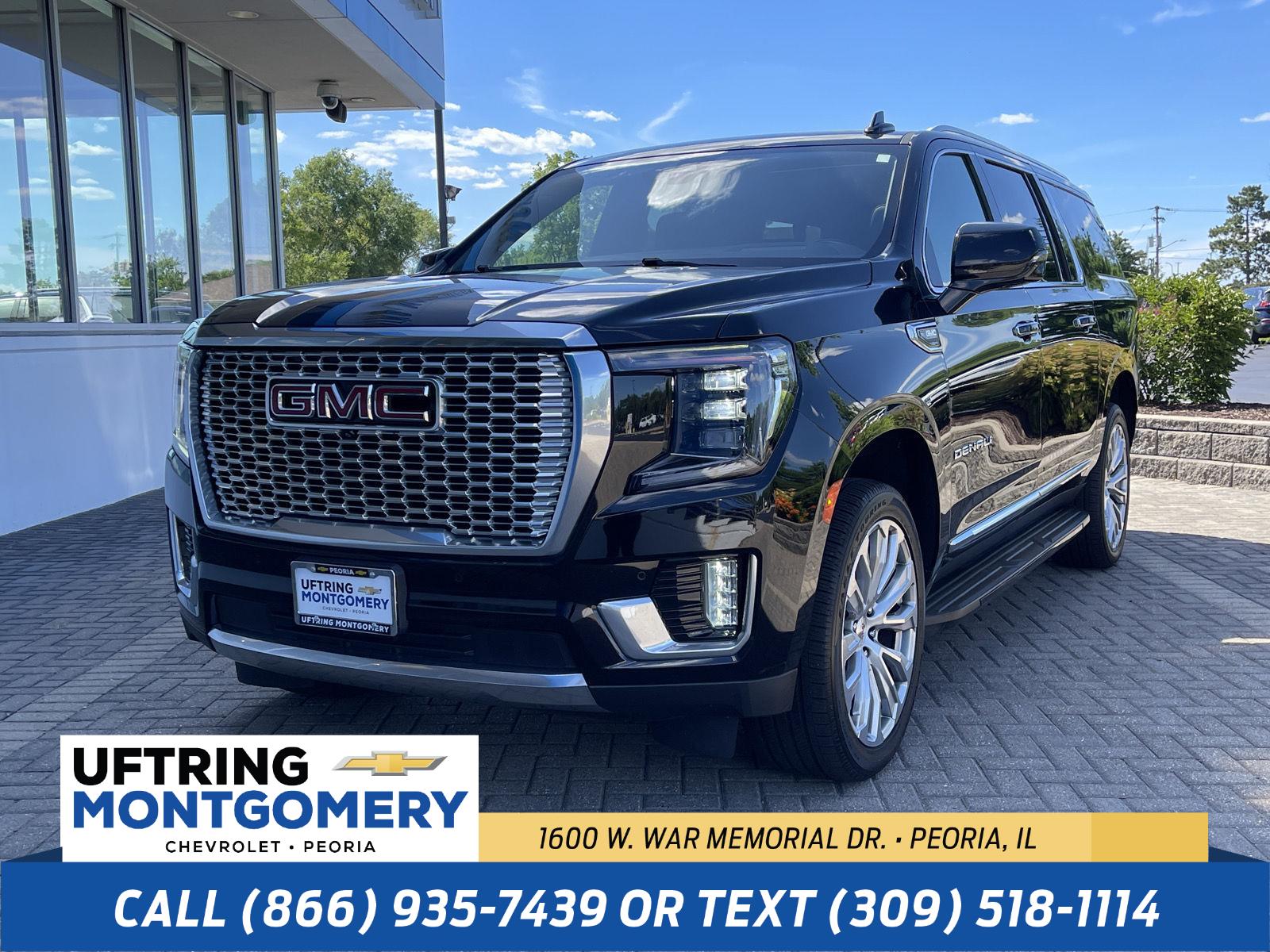 Onyx Black 2022 GMC Yukon XL SUV / Crossover Four-Wheel Drive Automatic