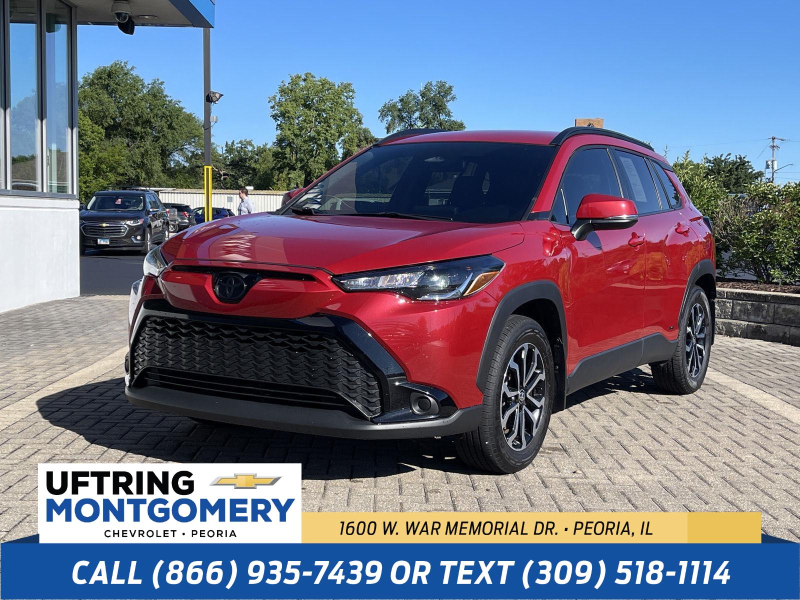 Barcelona Red Metallic 2023 Toyota Corolla Cross Hybrid SUV / Crossover All-Wheel Drive Continuously Variable Transmission