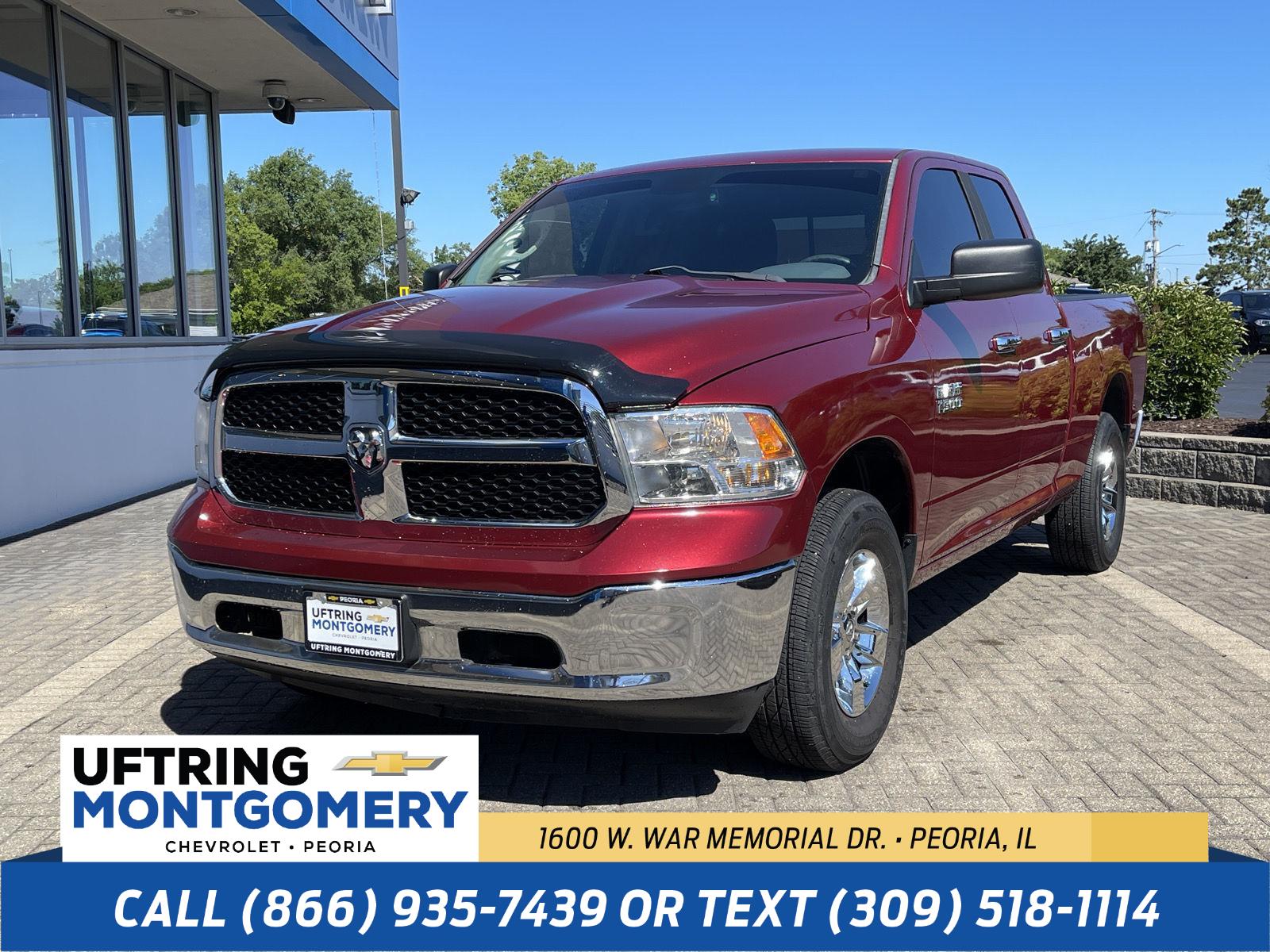 Deep Cherry Red Crystal Pearlcoat 2015 RAM 1500 Pickup Truck Four-Wheel Drive 8-Speed Automatic