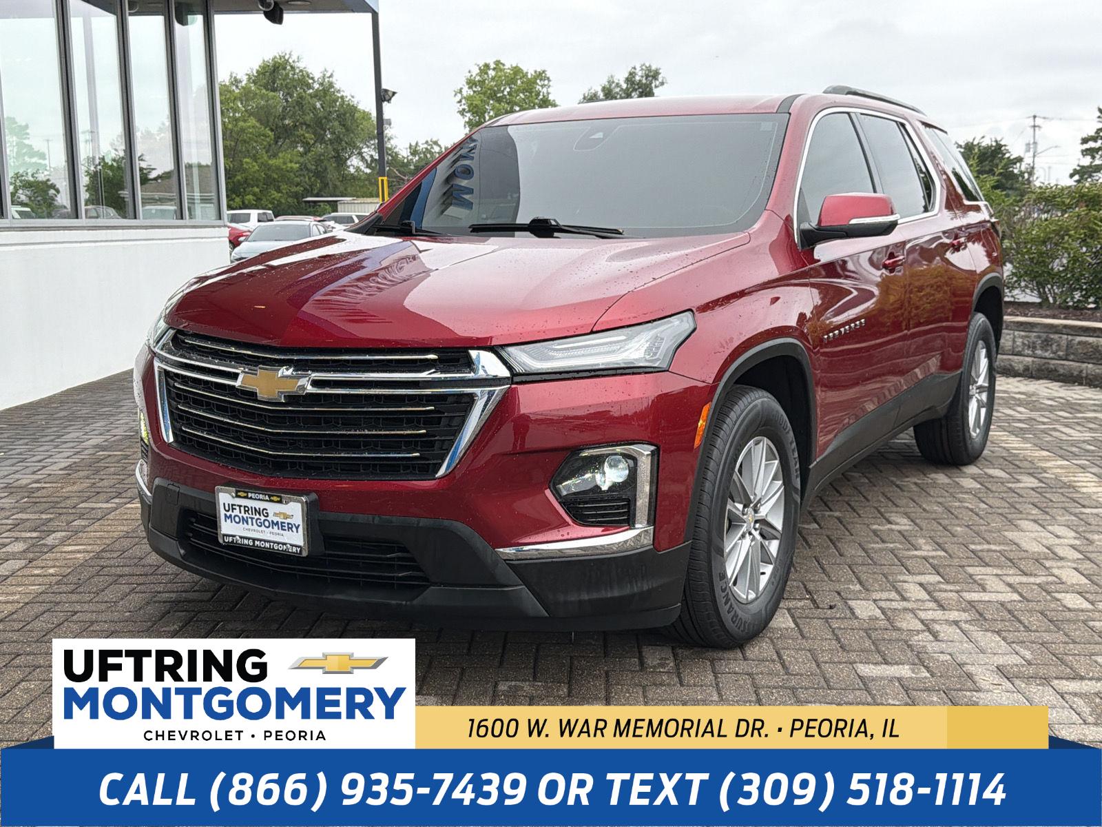 Cherry Red Tintcoat 2022 Chevrolet Traverse SUV / Crossover Four-Wheel Drive 9-Speed Automatic