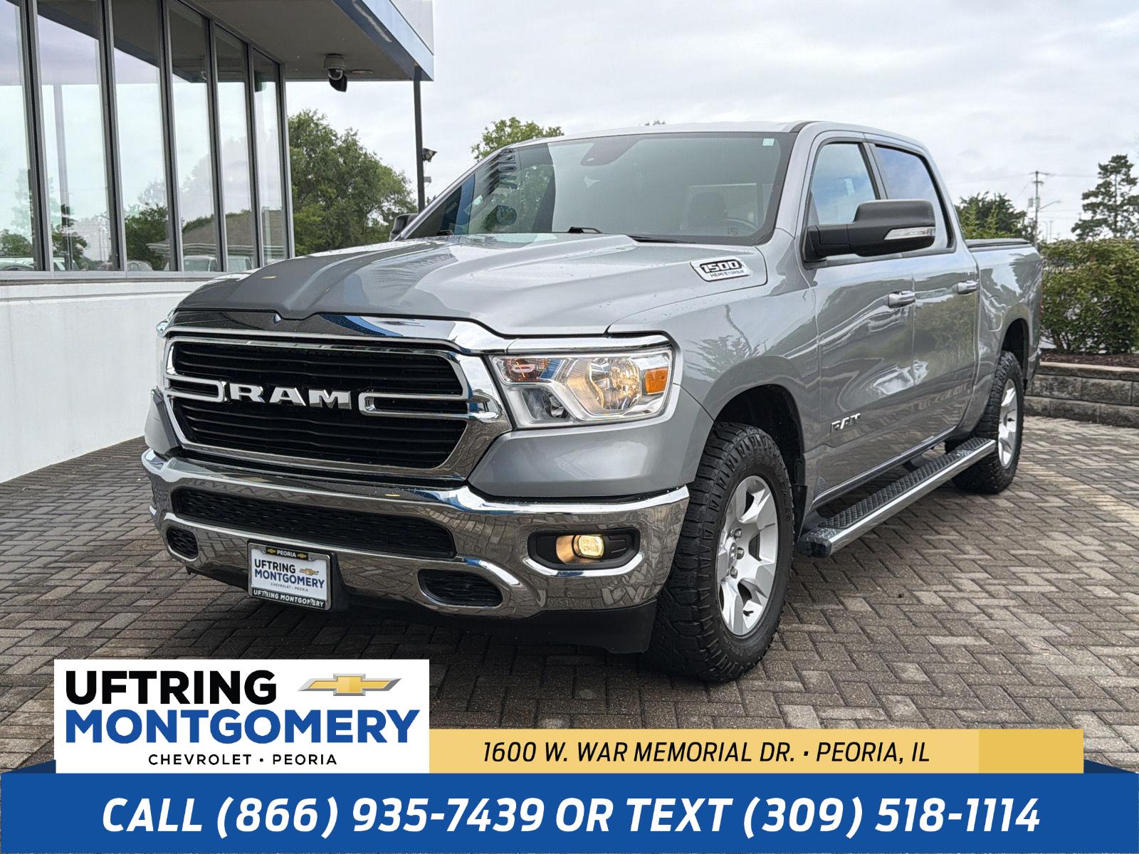 Billet Silver Metallic Clearcoat 2021 RAM 1500 Pickup Truck Four-Wheel Drive 8-Speed Automatic