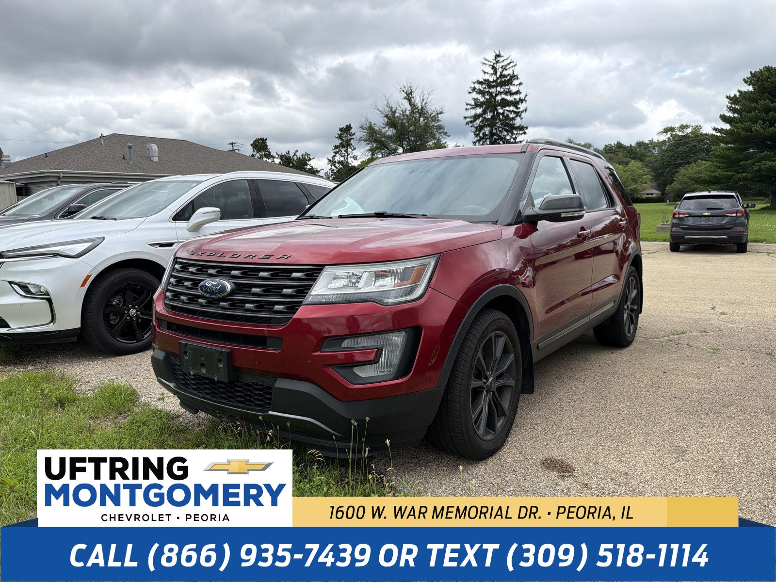 Ruby Red Metallic Tinted Clearcoat 2017 Ford Explorer SUV / Crossover All-Wheel Drive 6-Speed Automatic