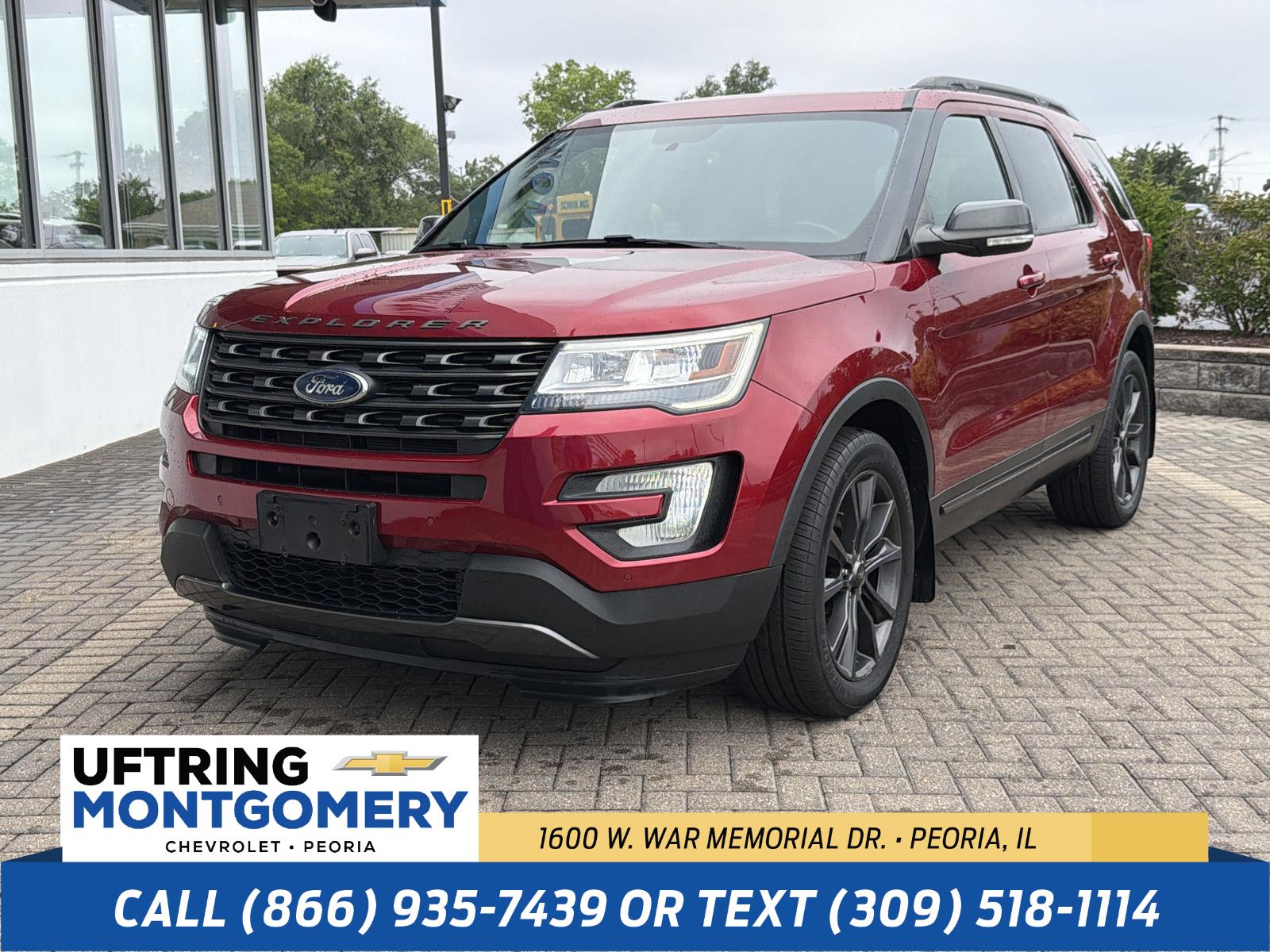 Ruby Red Metallic Tinted Clearcoat 2017 Ford Explorer SUV / Crossover All-Wheel Drive 6-Speed Automatic