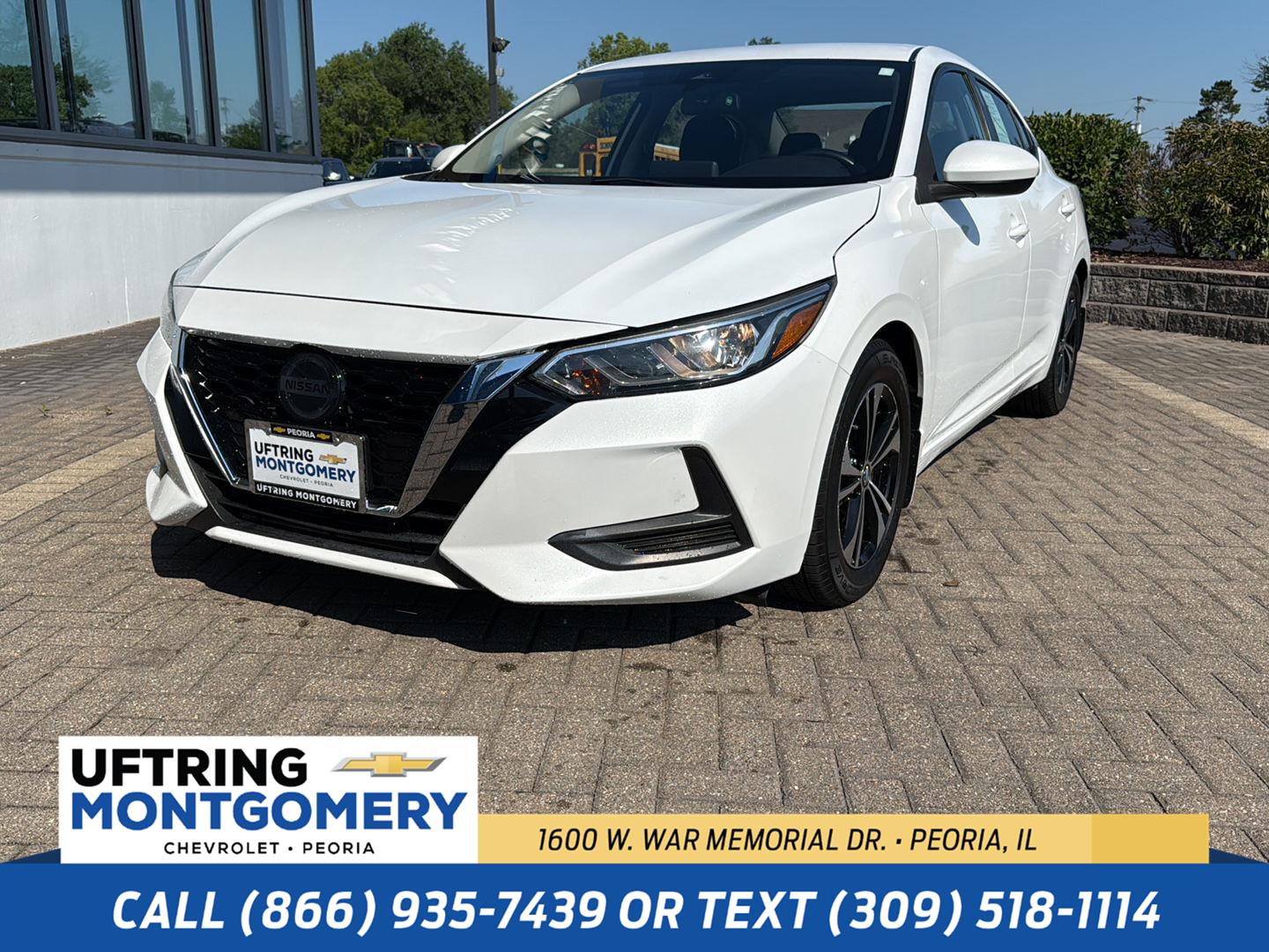 Aspen White Tricoat 2021 Nissan Sentra Sedan Front-Wheel Drive Continuously Variable Transmission