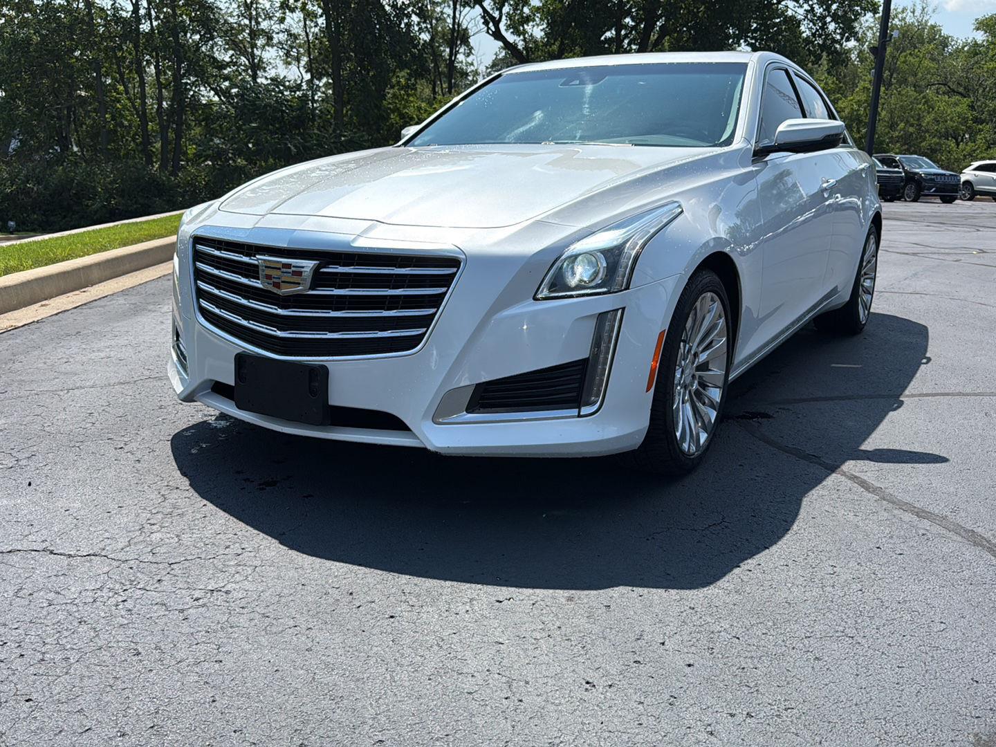 Crystal White Tricoat 2019 Cadillac CTS Sedan All-Wheel Drive 8-Speed Automatic