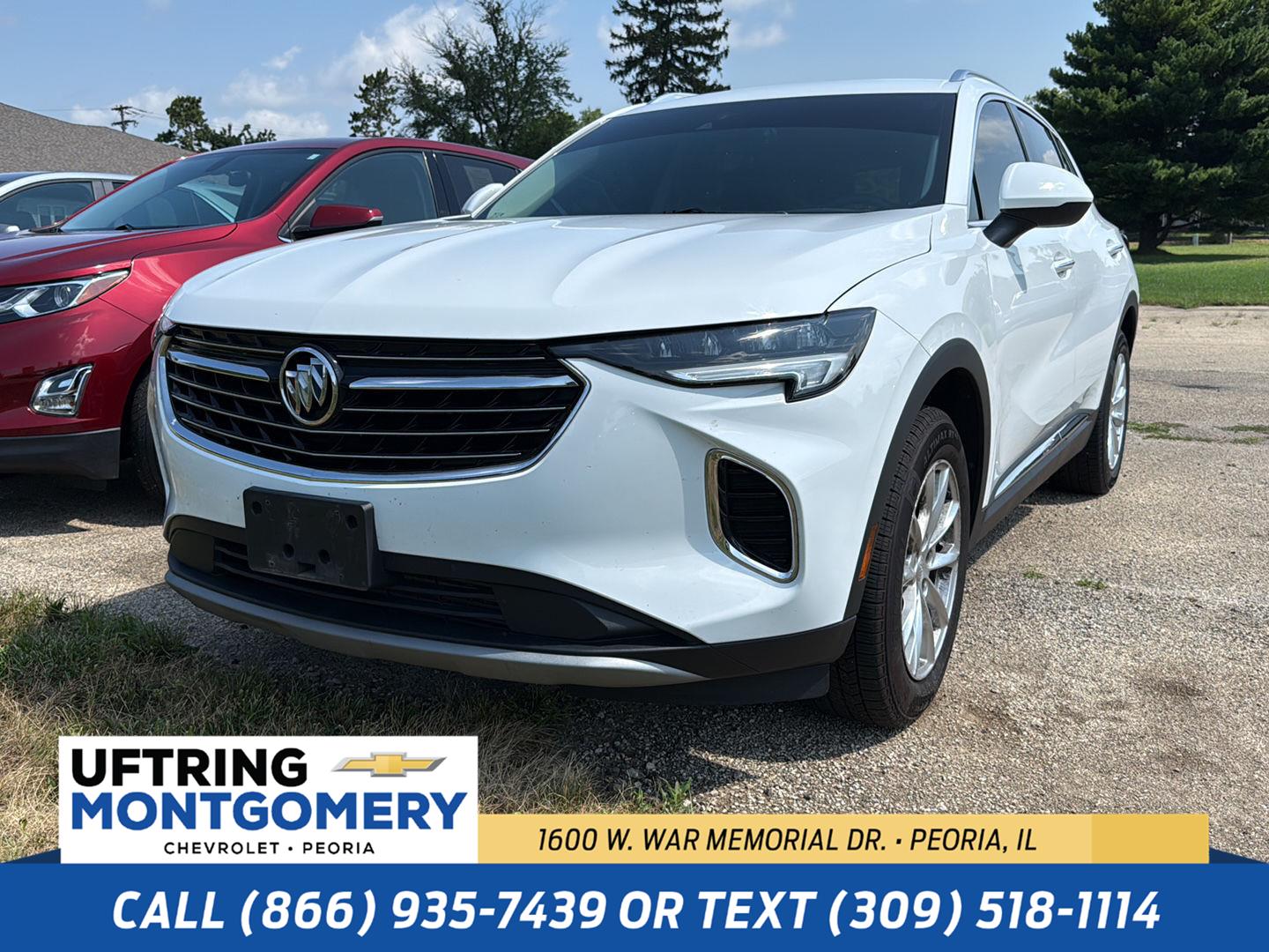 Summit White 2021 Buick Envision SUV / Crossover Front-Wheel Drive 9-Speed Automatic